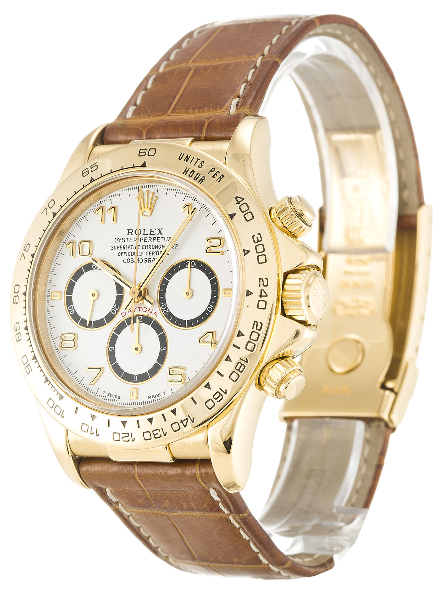 Rolex Daytona Cintine In Pelle Dializzazione Bianca 16518 40MM-1