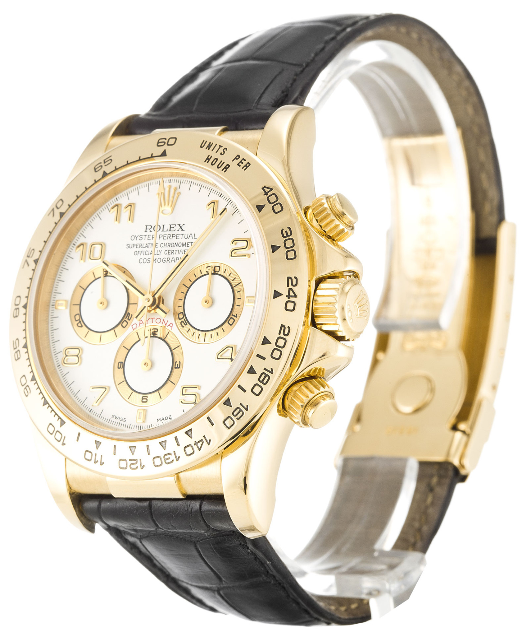 Rolex Daytona Quadrante bianco Case Gold Giallo 16518 40MM-1