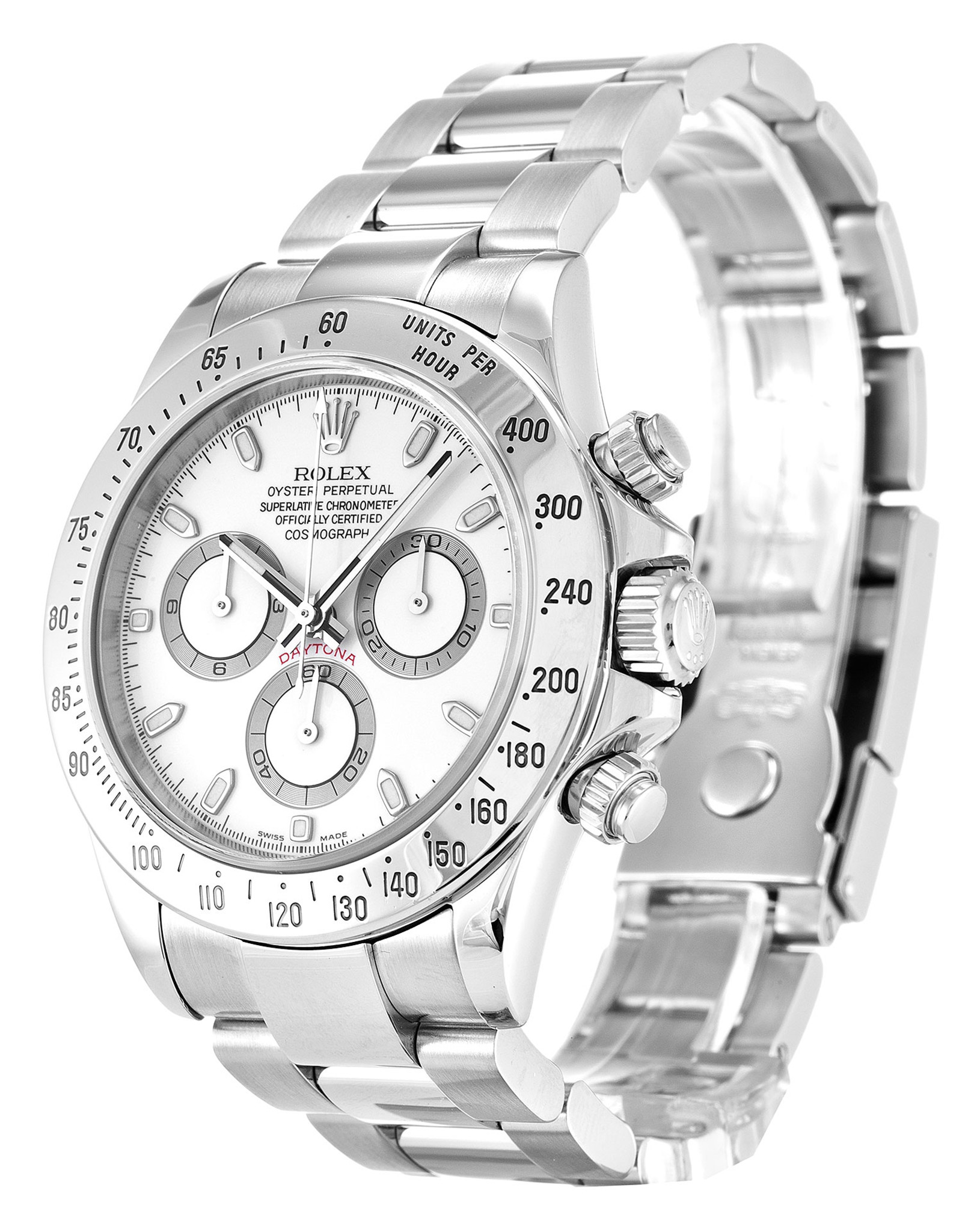 Rolex Daytona In Acciaio Inossidabile Custodia Bianca 116520 40MM-1
