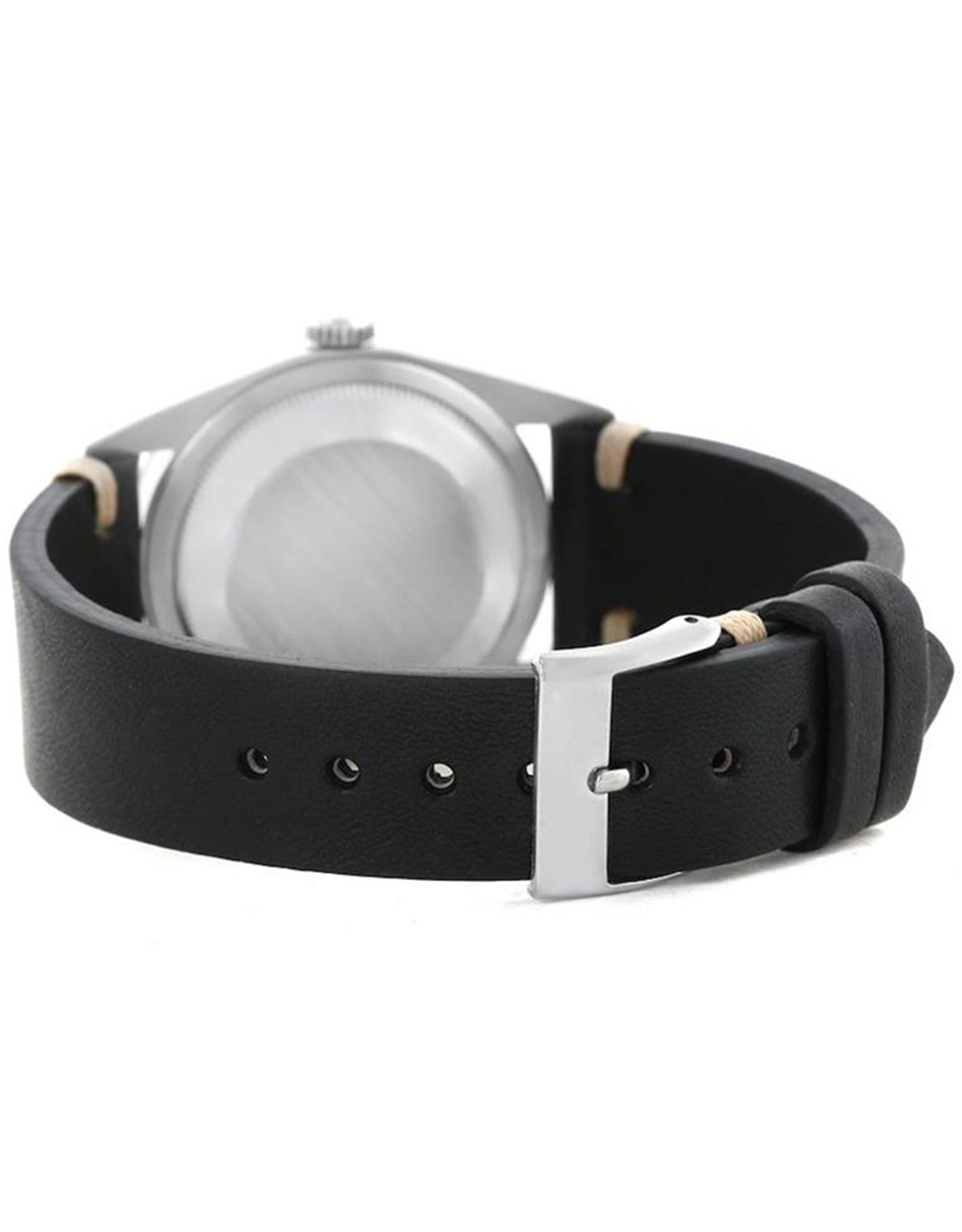 Rolex Explorer I Mens Cinghia In Pelle Nera D'Acciaio 14270 36MM-2