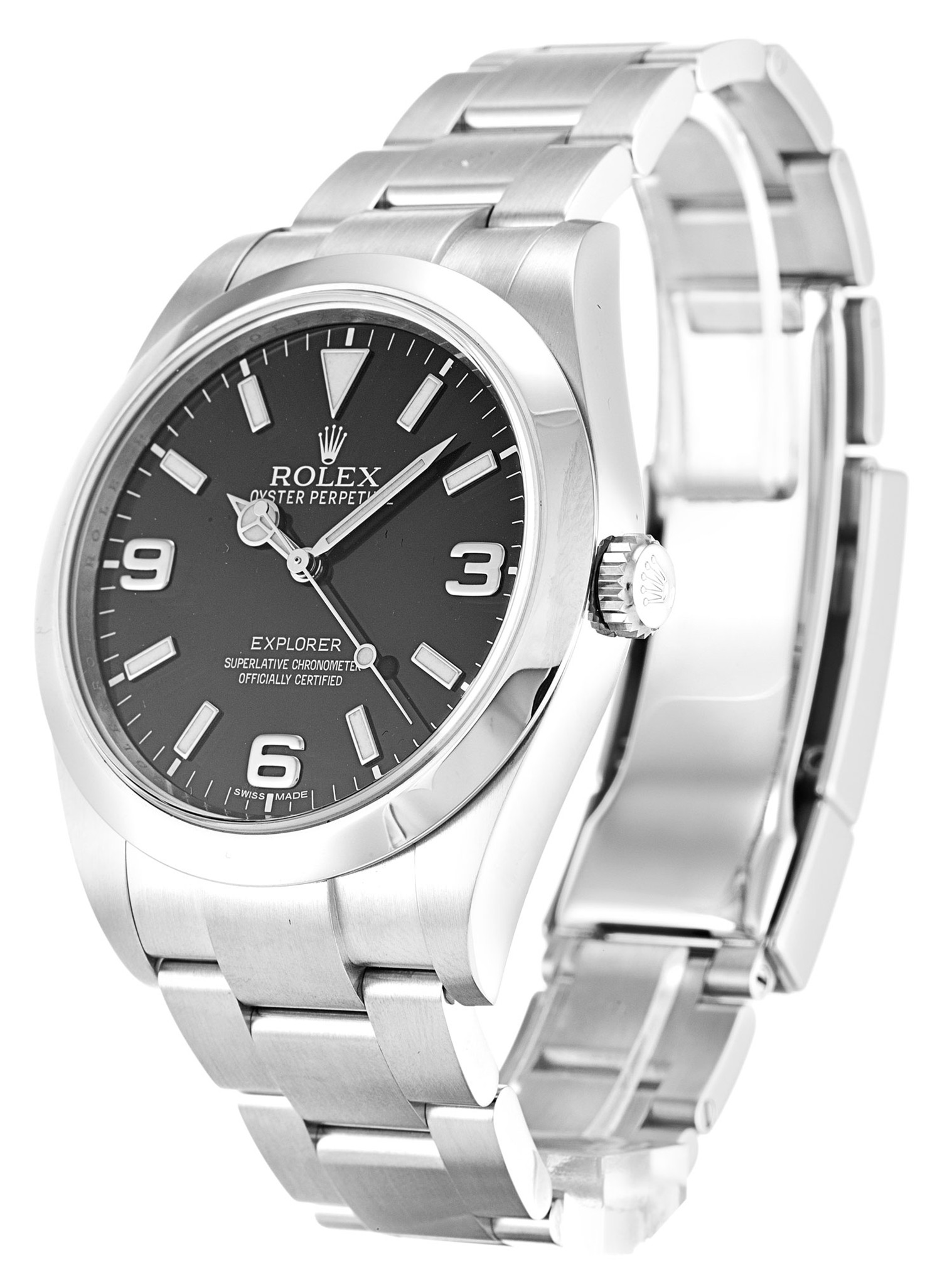 Rolex Explorer Quadrante nero Number Marker 214270 39MM-1