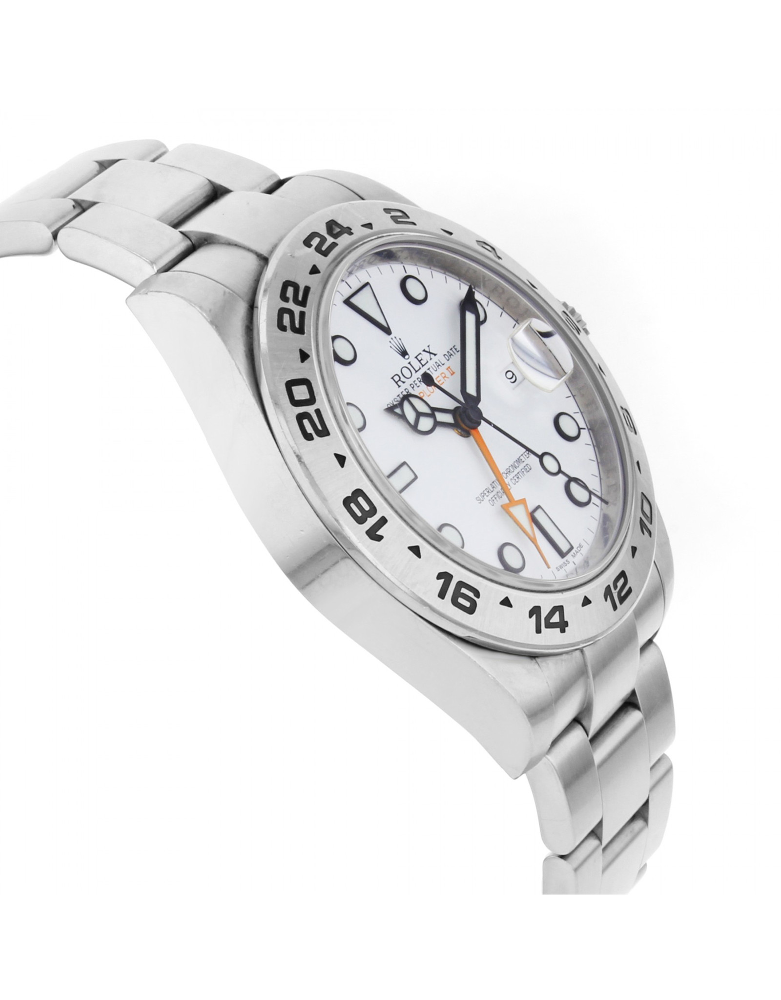 Rolex Explorer Ii Quadrante bianco Men'T'Oltry 216570 42MM-1