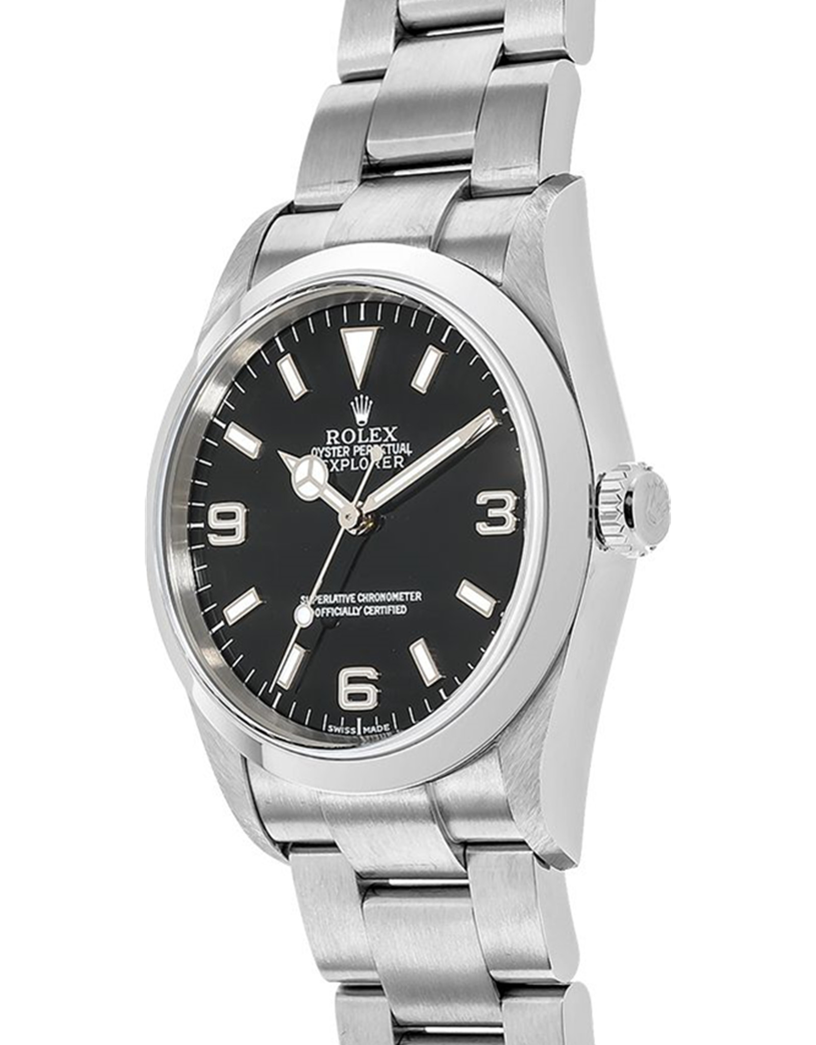Rolex Explorer Quadrante nero nero In Acciaio Inossidabile Cinturino 114270 36MM Orologi Replica-1
