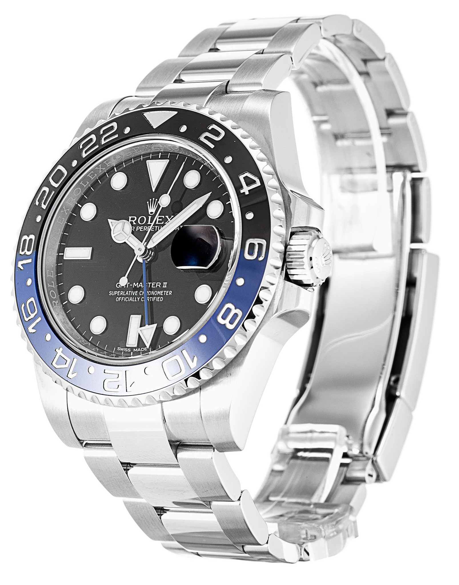 Rolex Gmt Master Ii Quadrante nero Stick Marker 116710 Blnr 40MM-1