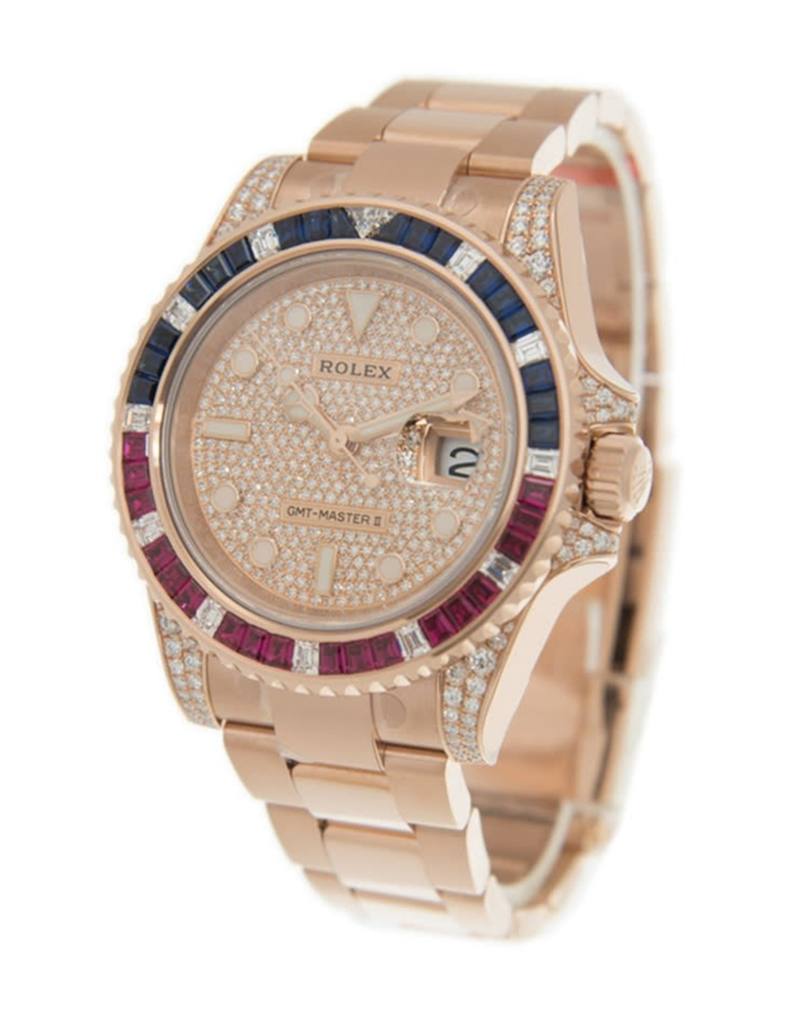 Rolex Gmt Master Ii Diamond Diamond Men Orologi Replica 40 MM-1