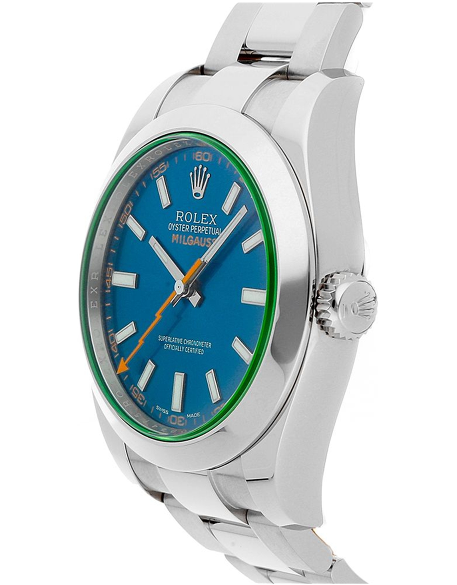 Rolex Milgauss Quadrante blu Steel Case 116400Gv 40MM-1