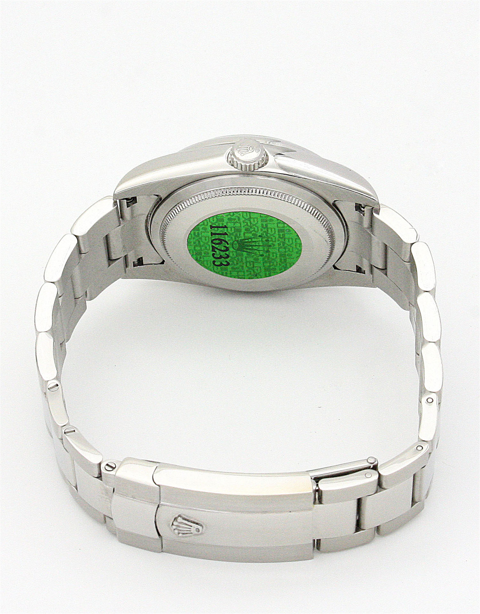 Rolex Lady Oyster Perpetual Quadrante nero Nero Cingcio In Acciaio Inossidabile 177200 31MM-2
