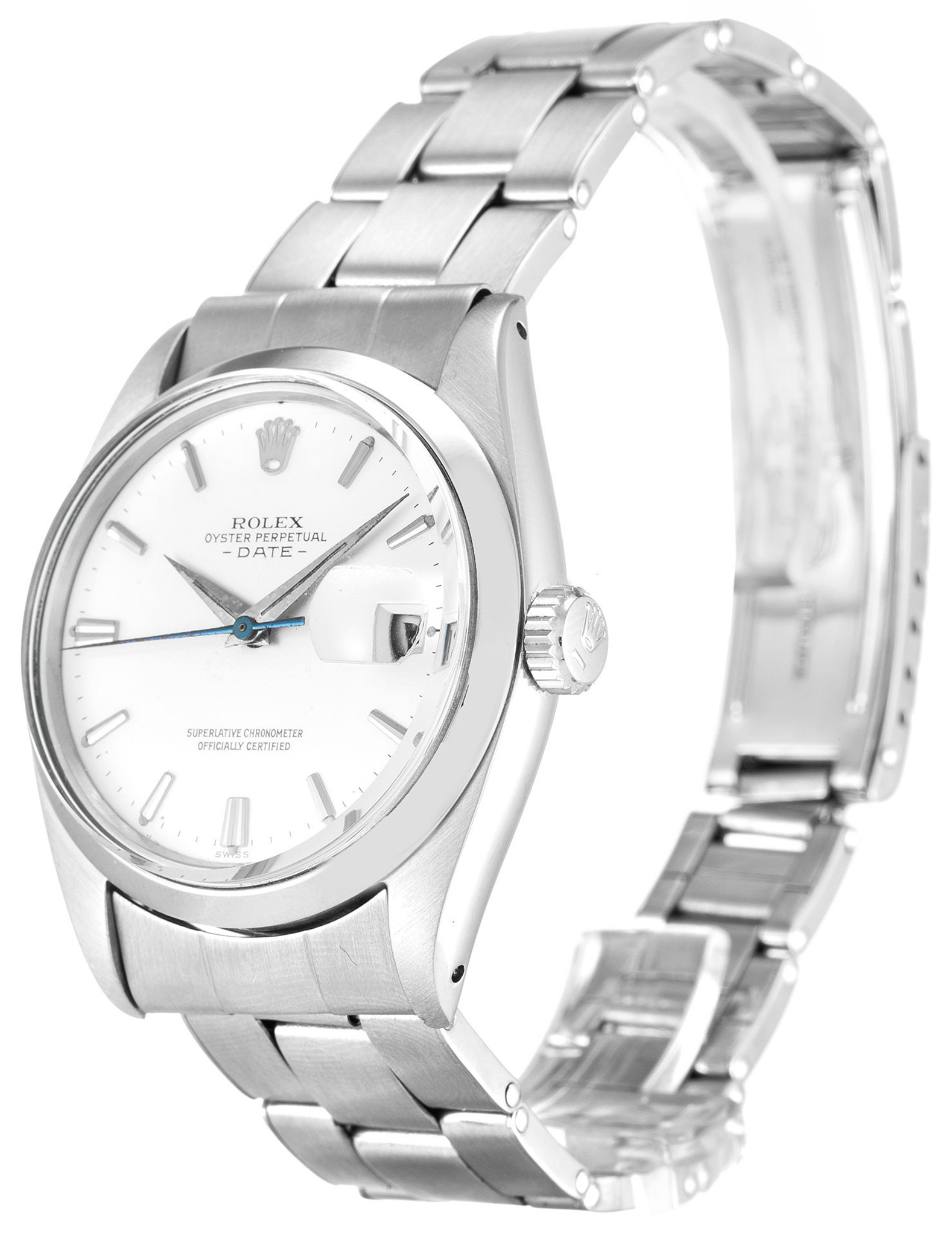 Rolex Oyster Perpetual Date Quadrante bianco Stick Marker 1500 36MM-1