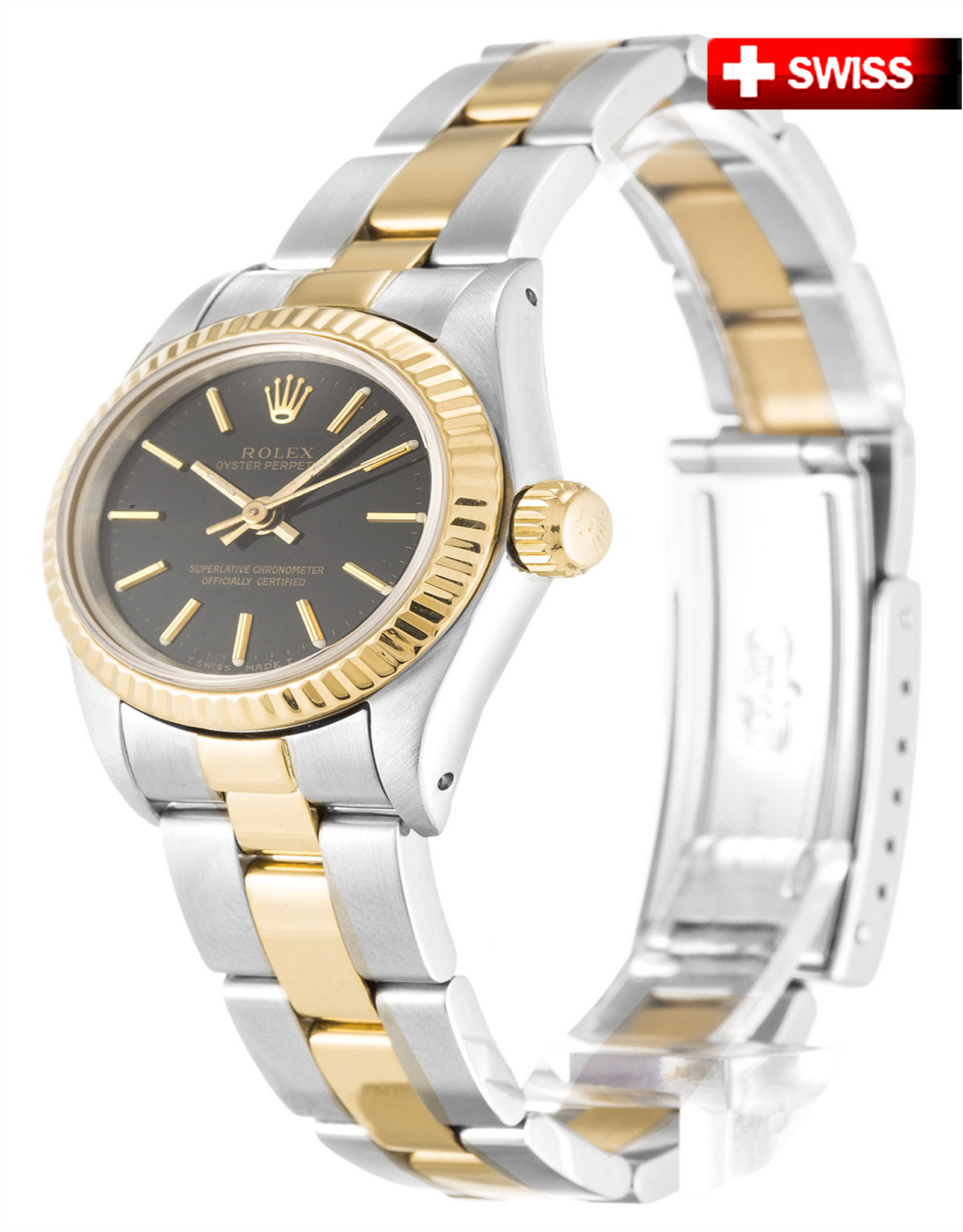 Svizzera Rolex Lady Oyster Perpetual 67193 24MM-1