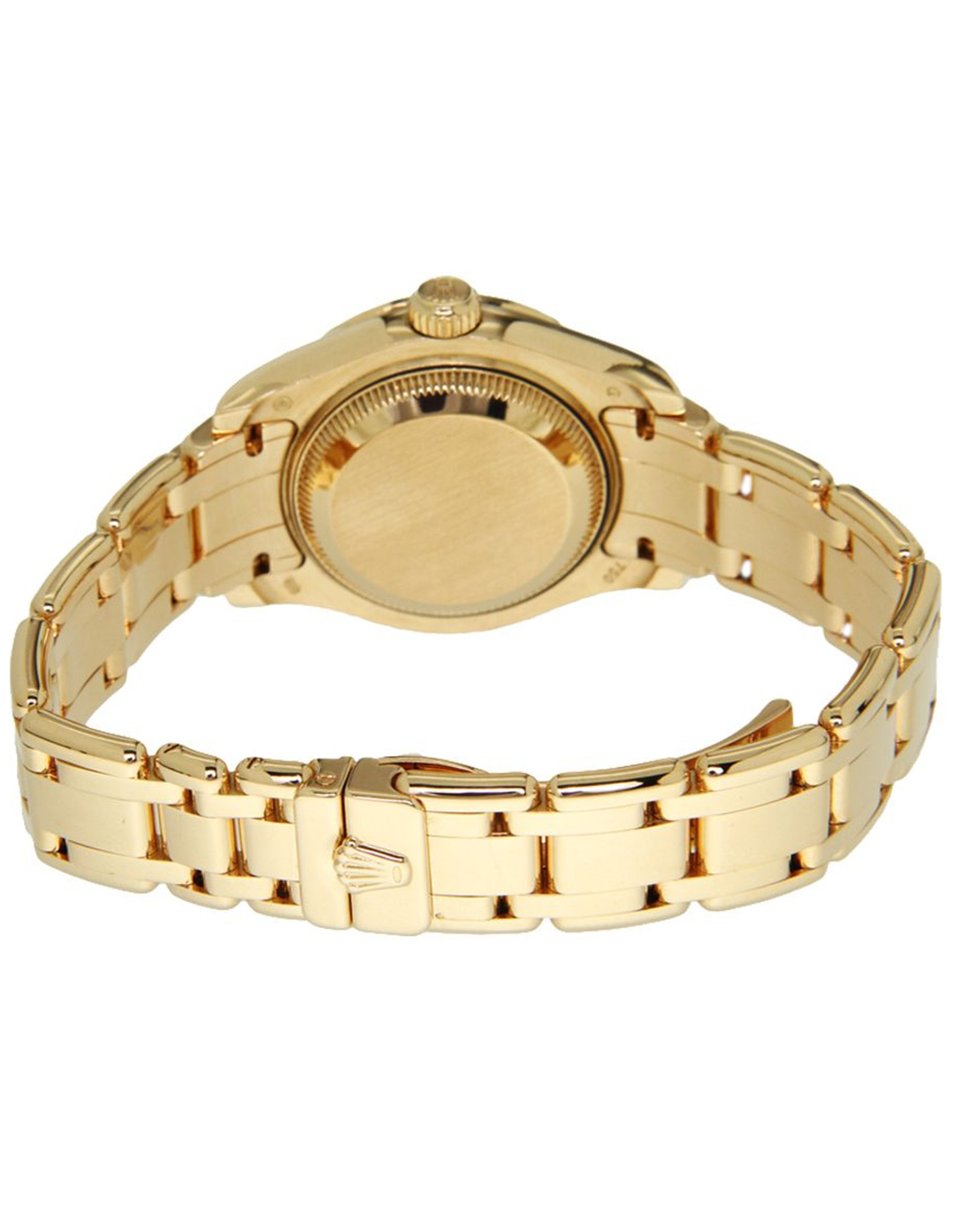 Rolex Pearlmaster Orologi Replica Diamante Bianco In Oro Massiccio 80318 28MM-1