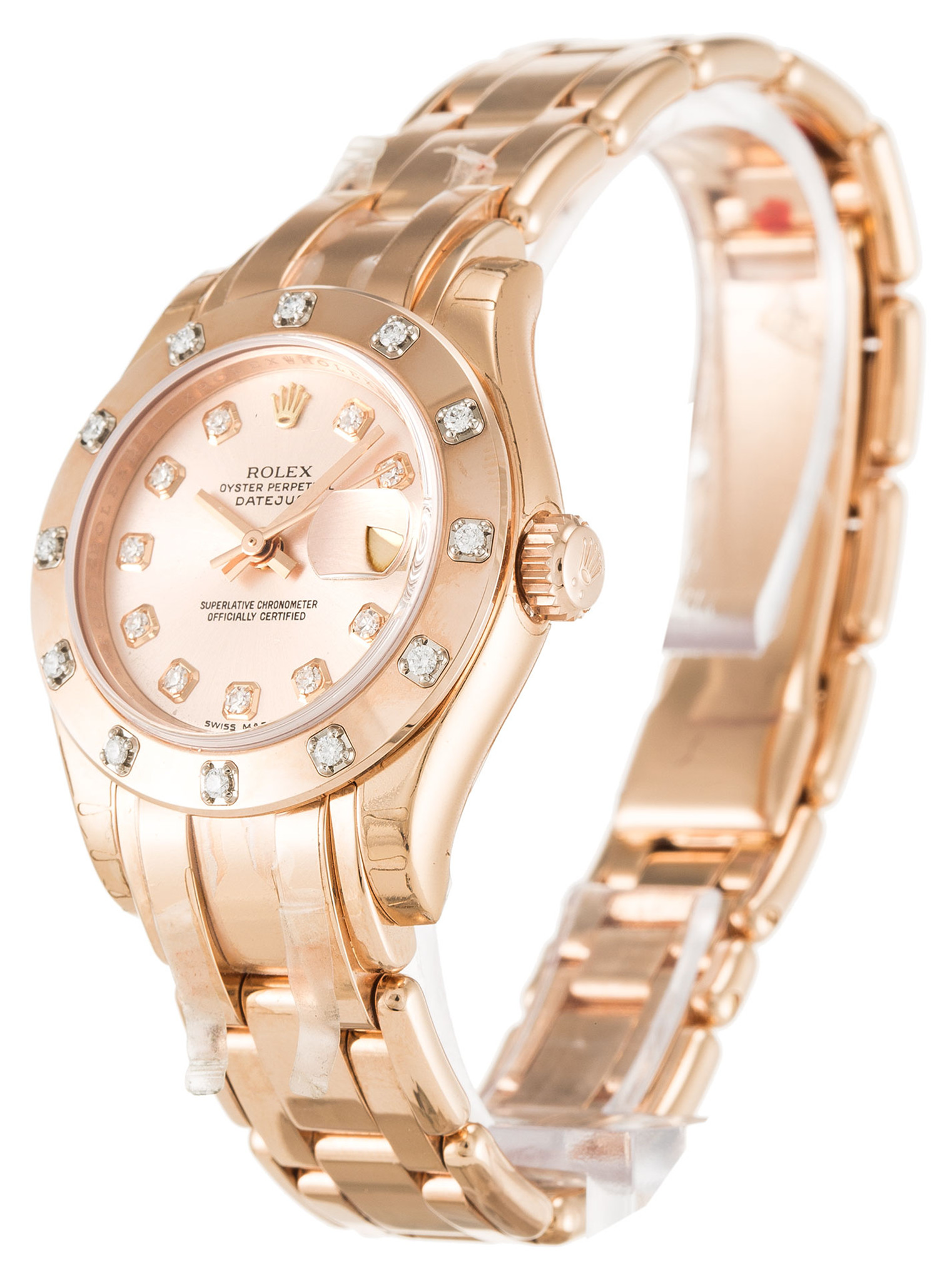 Rolex Pearlmaster Rosa Gold Diamond Marker Lady 80315 29MM-1