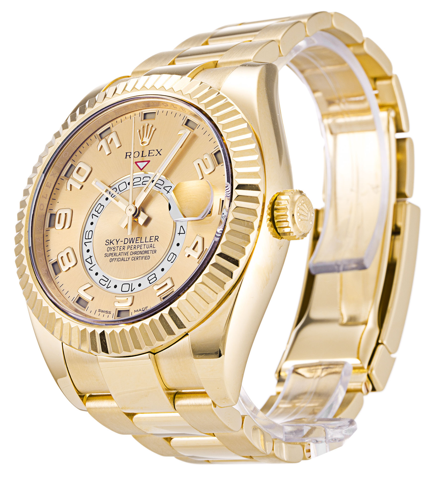 Rolex Sky Dweller Giallo Numero Di Quadrante Oro 326938 42MM-1