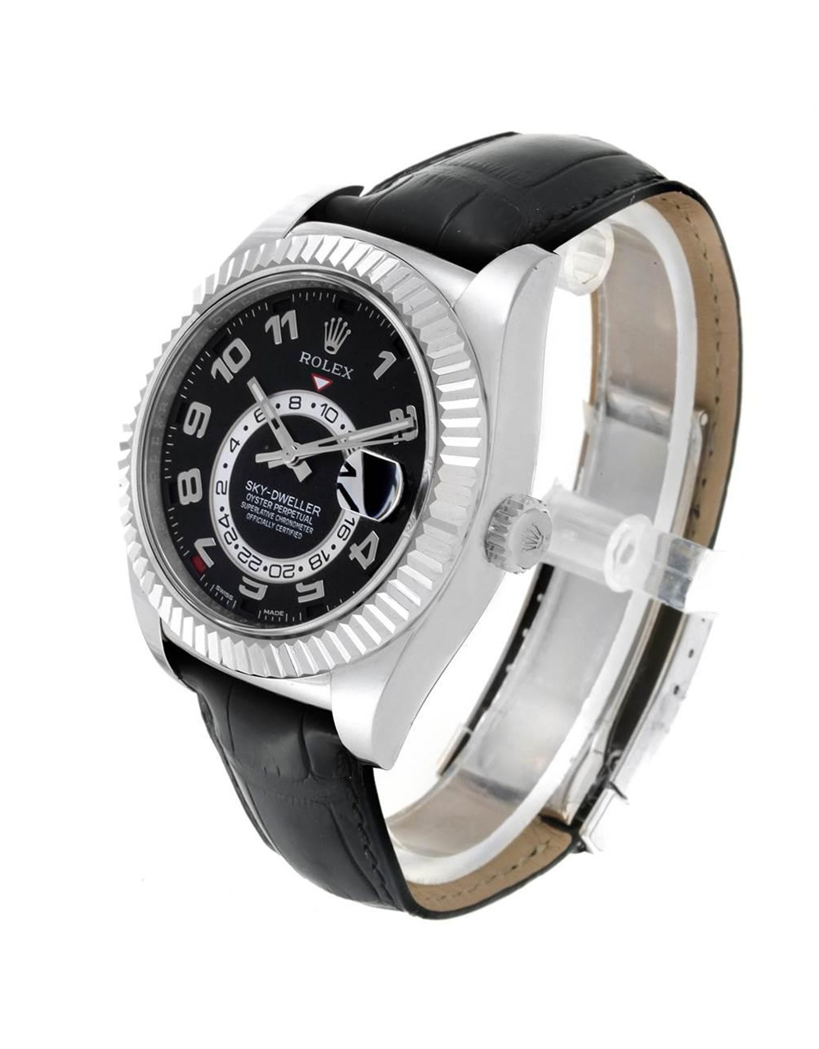Rolex Sky Dweller Quadrante nero Dialtra Maschile 326139 42MM-1