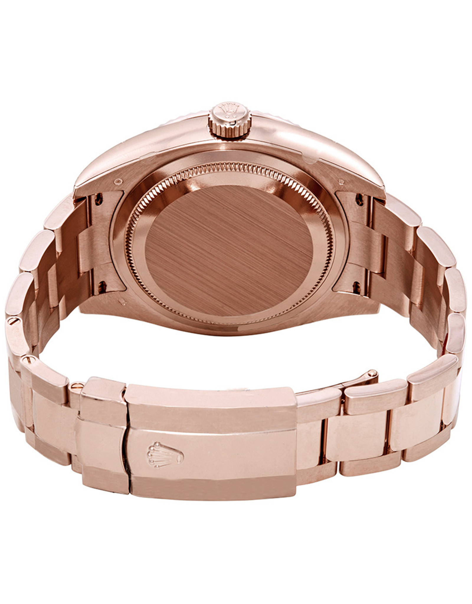 Rolex Sky Dweller Dark Rhodium Dial Diarnatura Da 18Kt Everrose Everrose Oyster Orologi Replica 42 MM-2