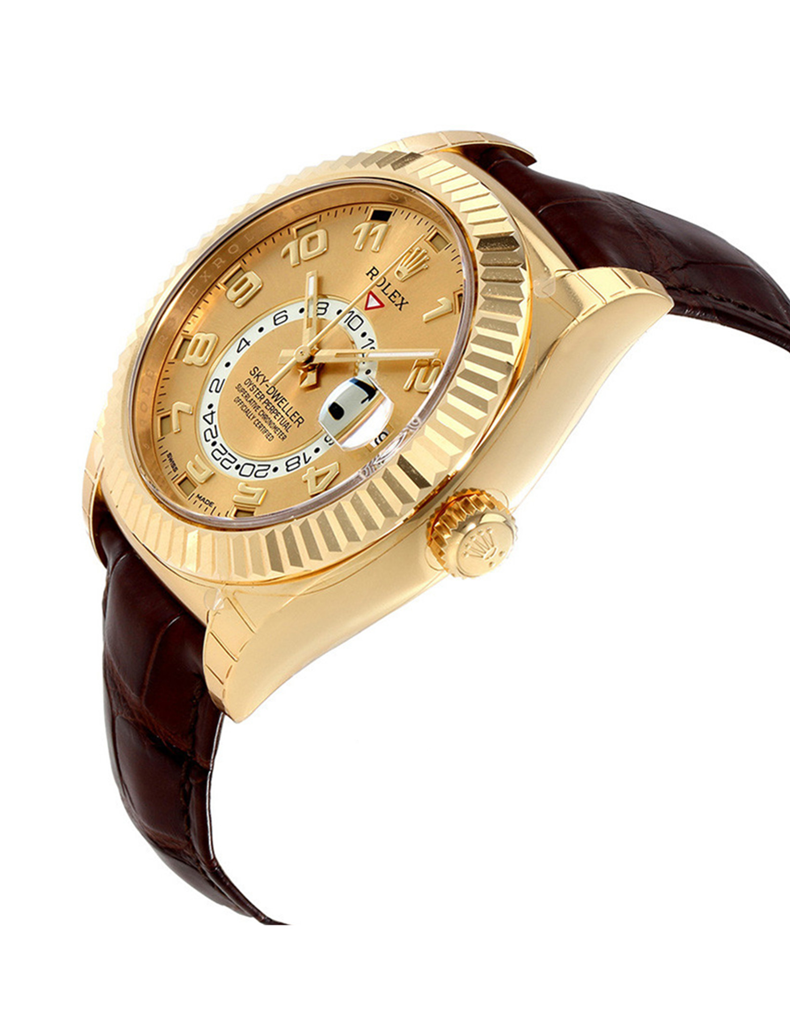 Rolex Sky Dweller Automatico Champagne Dialtura Da Uomo Guarda Cal 42 MM-1
