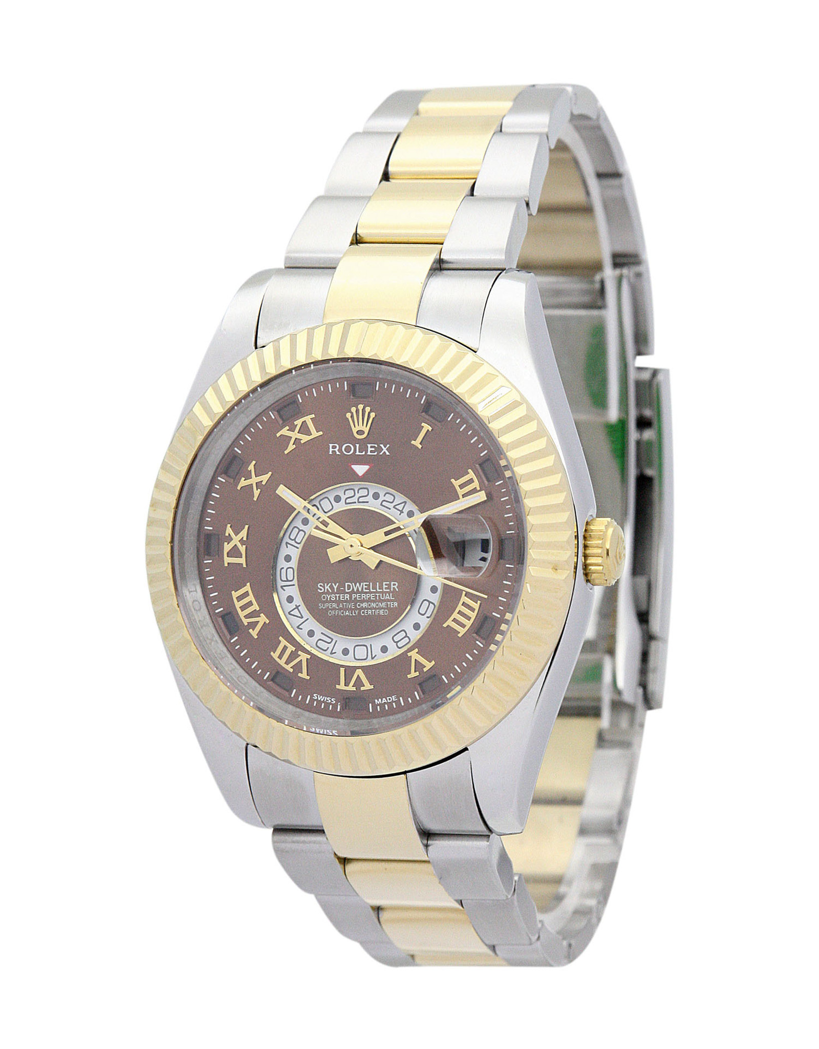 Rolex Sky Dweller Giallo Gold Case Roman Marker 326938 42MM-1