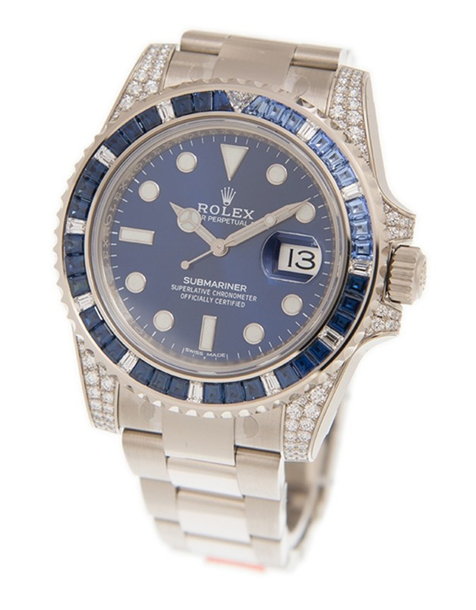 Rolex Submariner Cronometro Automatico Diamond Quadrante blu Orologi Replica 116659Paveo 40 MM-1