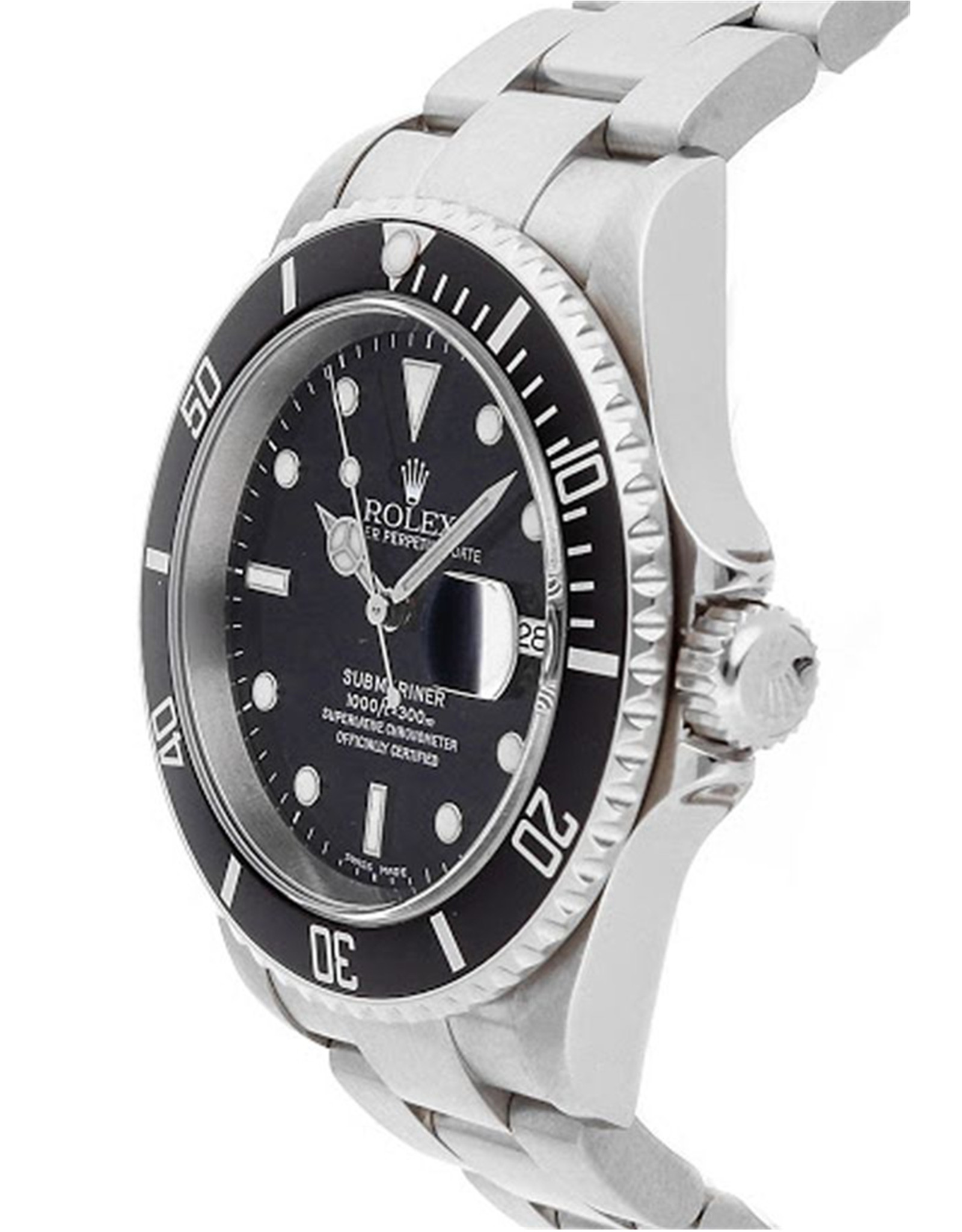 Rolex Submariner Quadrante nero nero nero Aluminium Inserisci Orologi Replica Da Uomo 16610 40MM-1