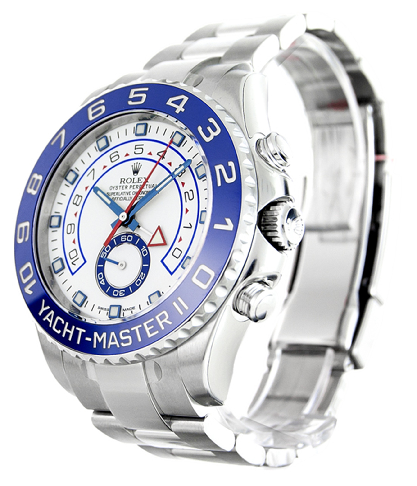 Rolex Yacht Master Ii Quadrante bianco blu Case 116680 44MM-1