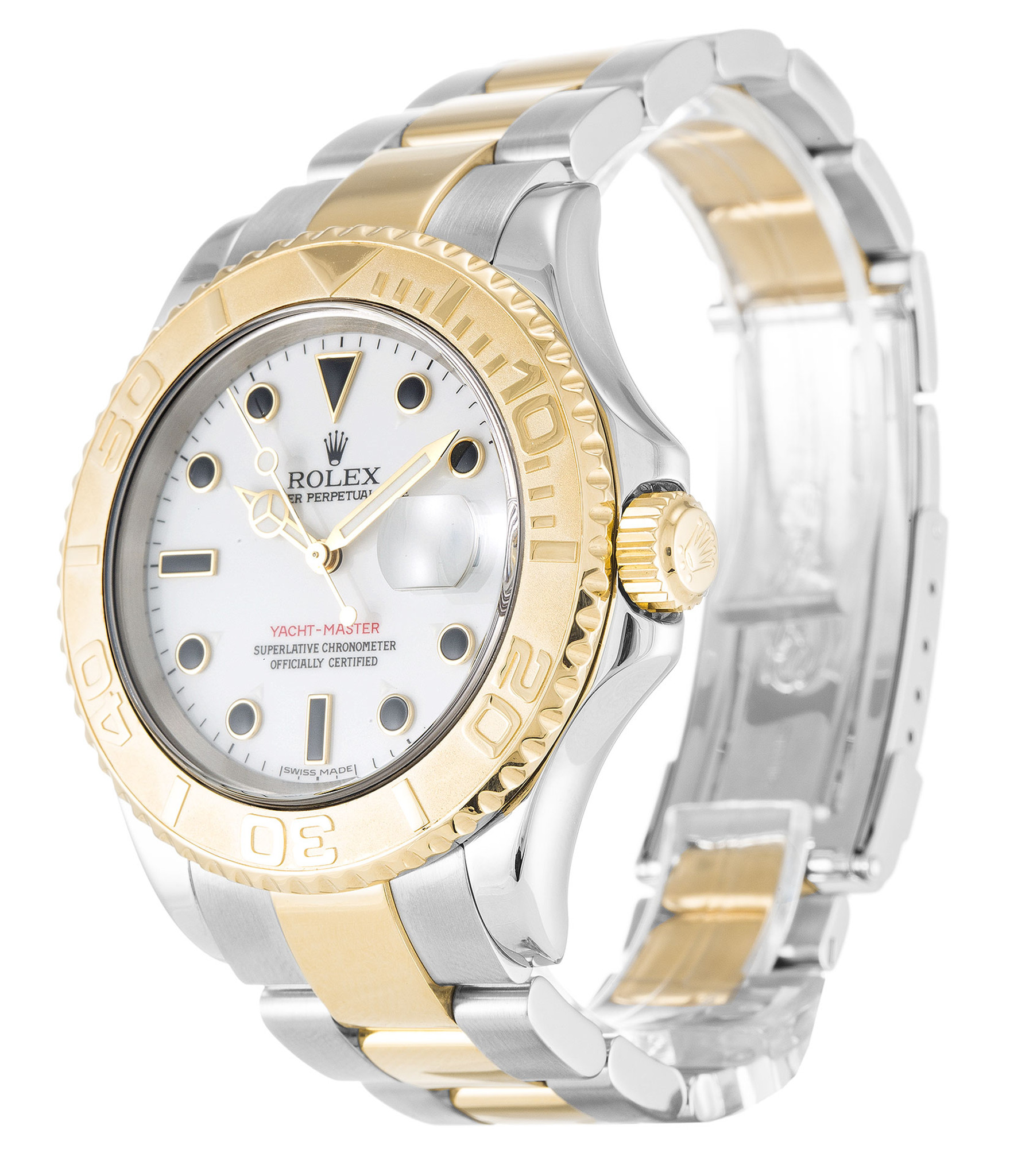 Rolex Yacht Master Quadrante bianco Dial Gold Gold 16623 40MM-1