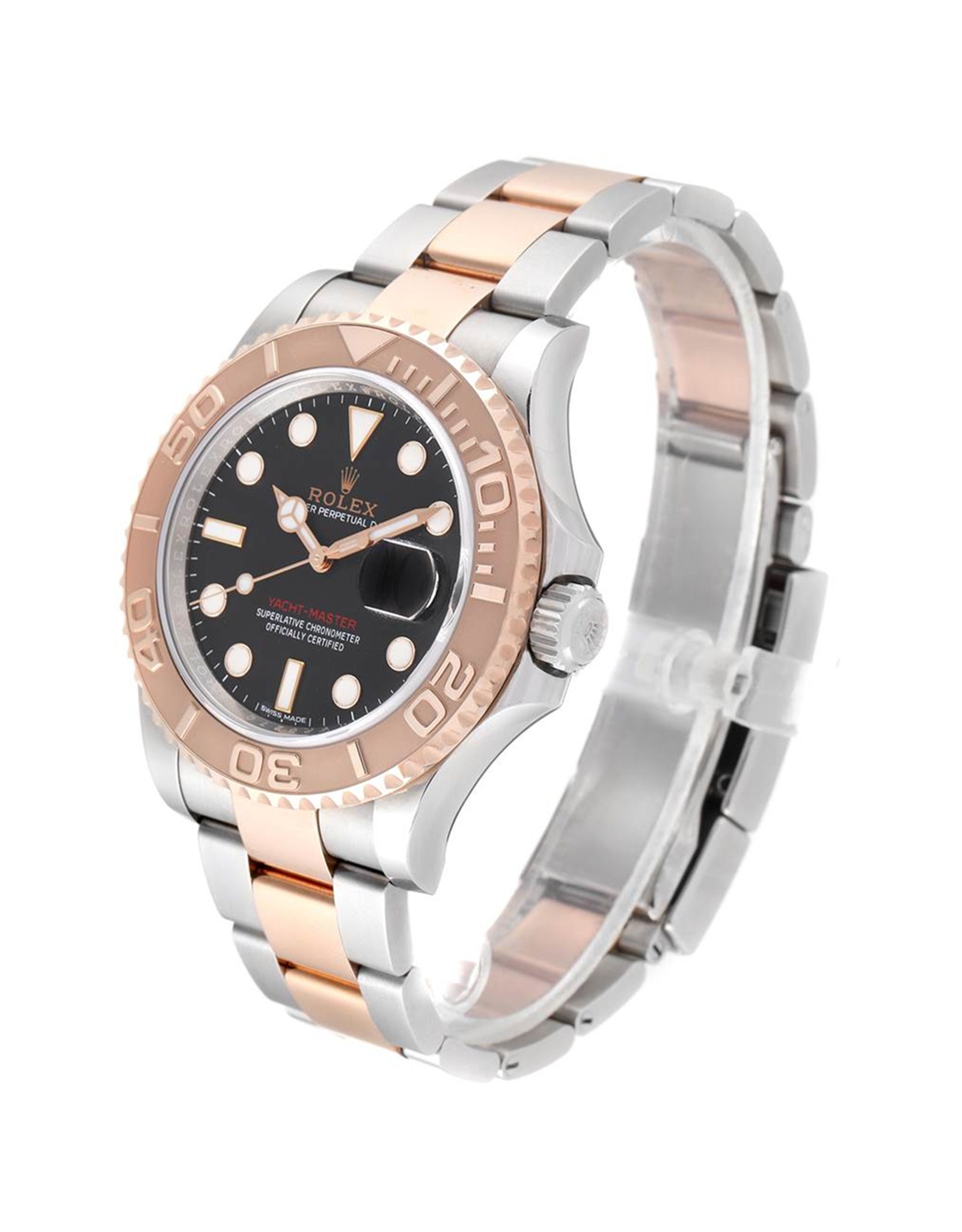 Rolex Yacht Master Quadrante nero Stick Orologi Replica 116621 40MM-2