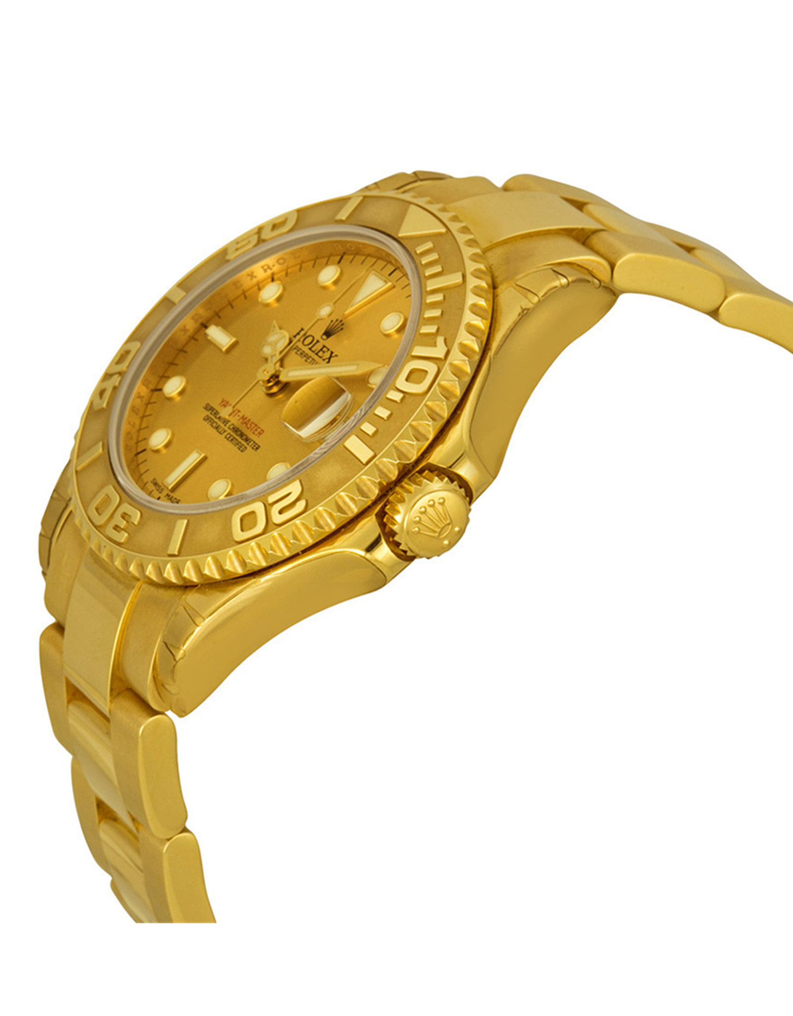Rolex Yacht Master Gold Dial Dialga Gollo Ortracele ORMate Automatico Orologi Replica 35MM-1