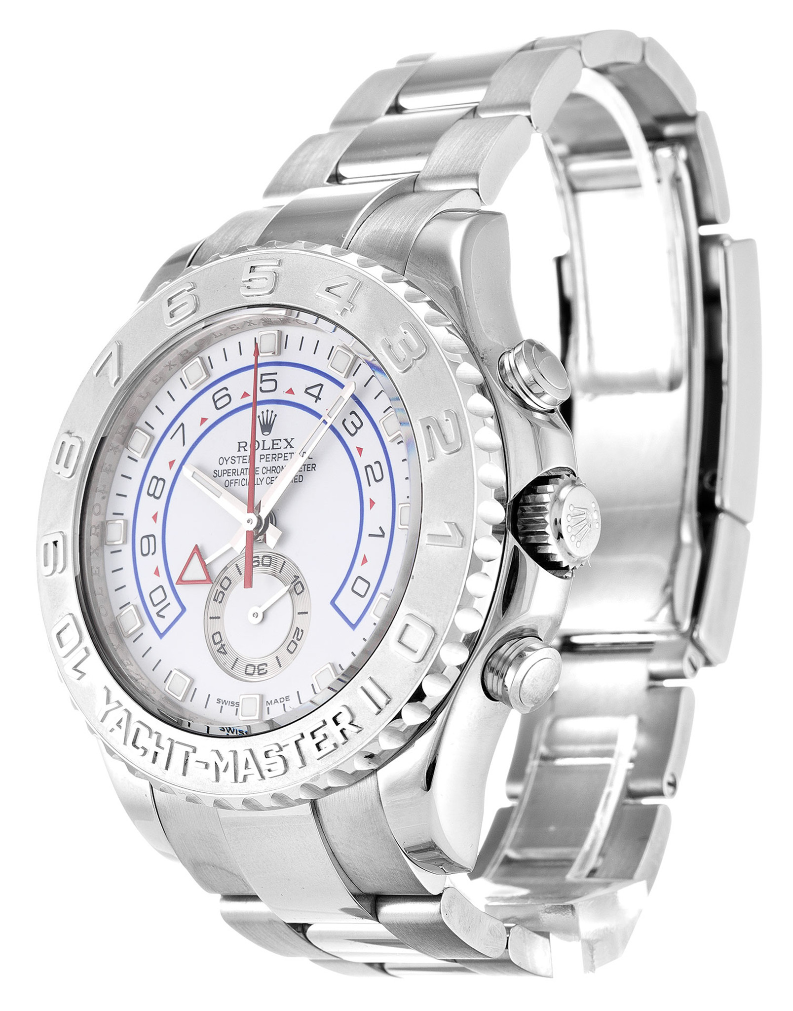 Rolex Yacht-Master bianco Diapla Platinum Con Numeri Incisi 44MM-1