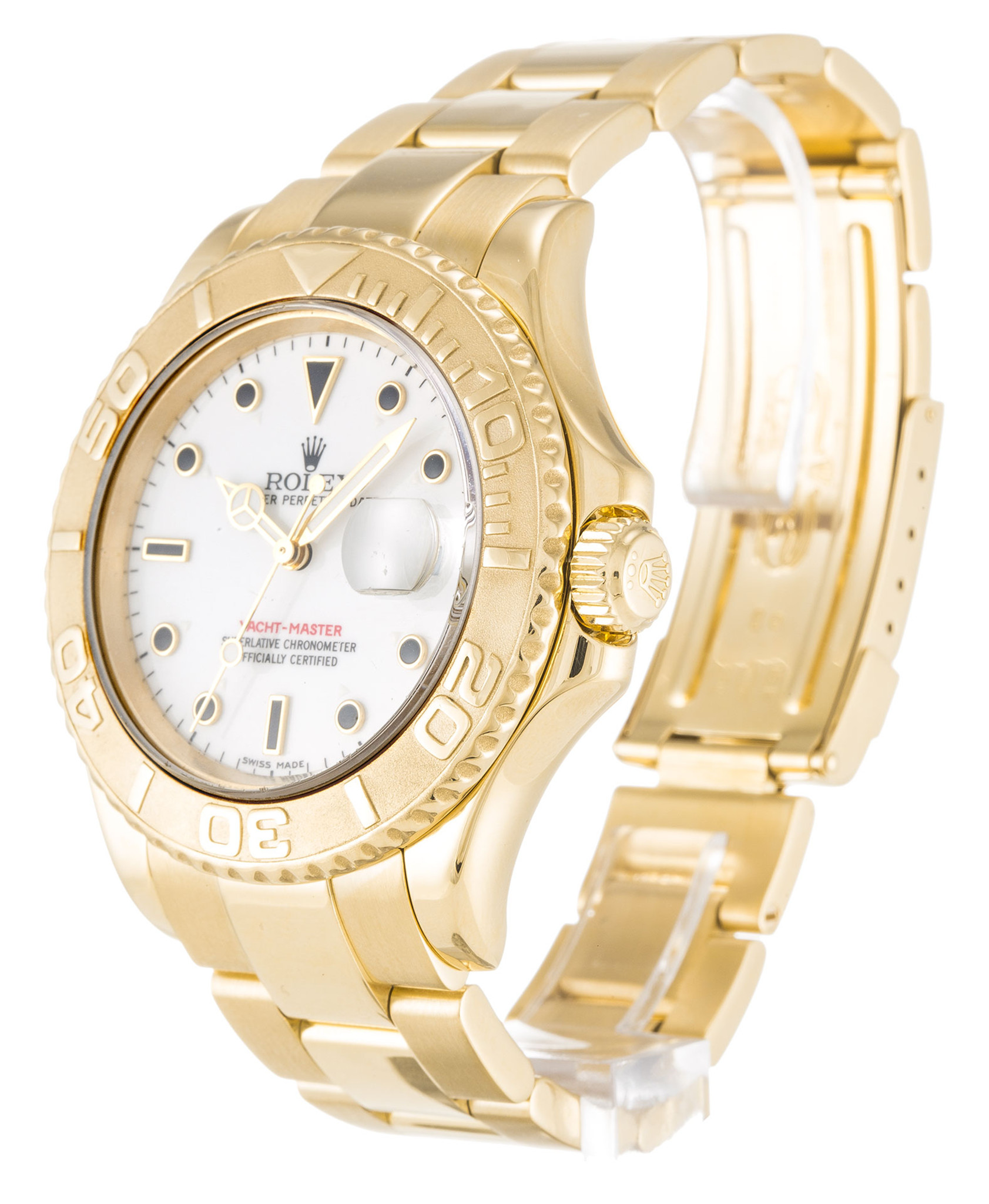 Rolex Yacht Master Quadrante bianco Dial Gold Gold 16628 40MM-1