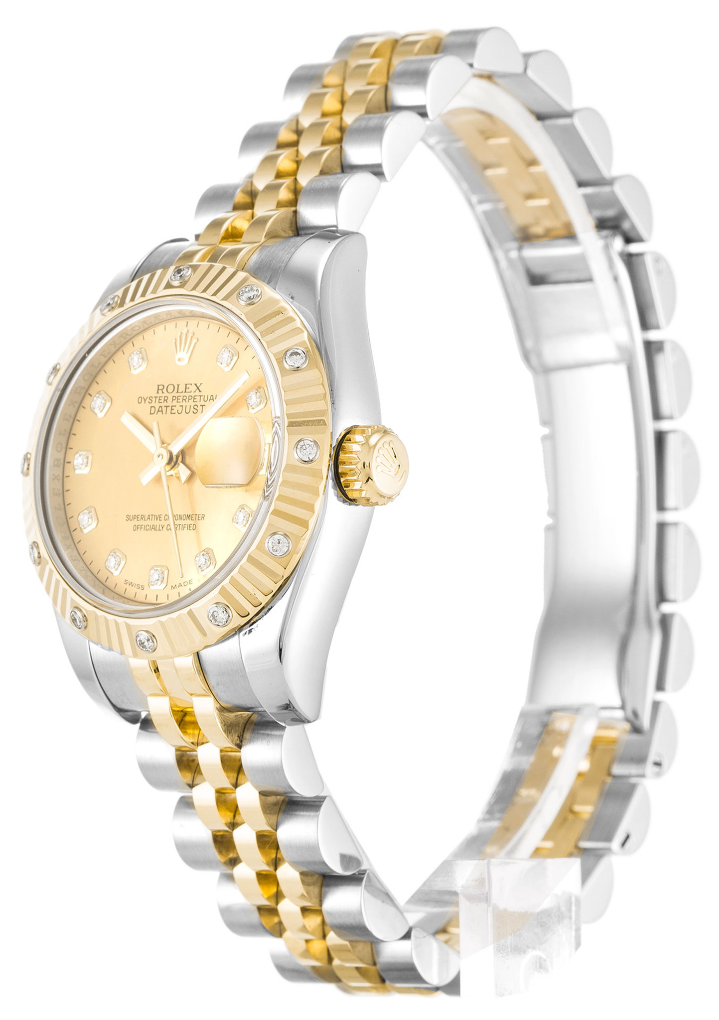 Rolex Datejust Yellow Gold Case Diamond Marker Lady 179313 26MM-1
