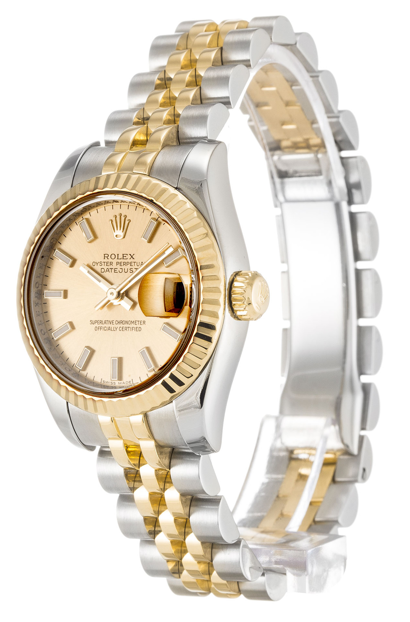Rolex Datejust Yellow Gold Case Stick Marker Lady 179173 26MM-1