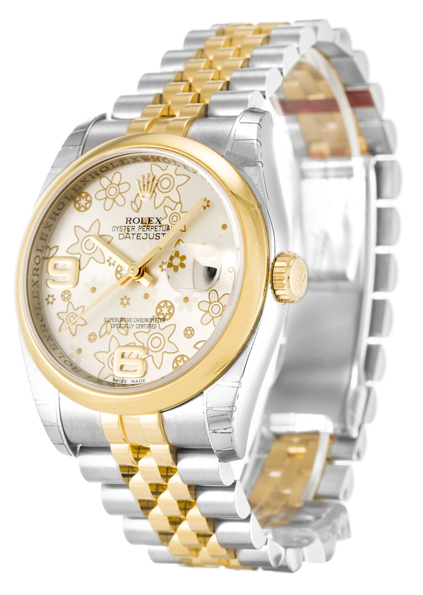 Rolex Datejust Yellow Gold Case Numer Marker 116203 36MM-1