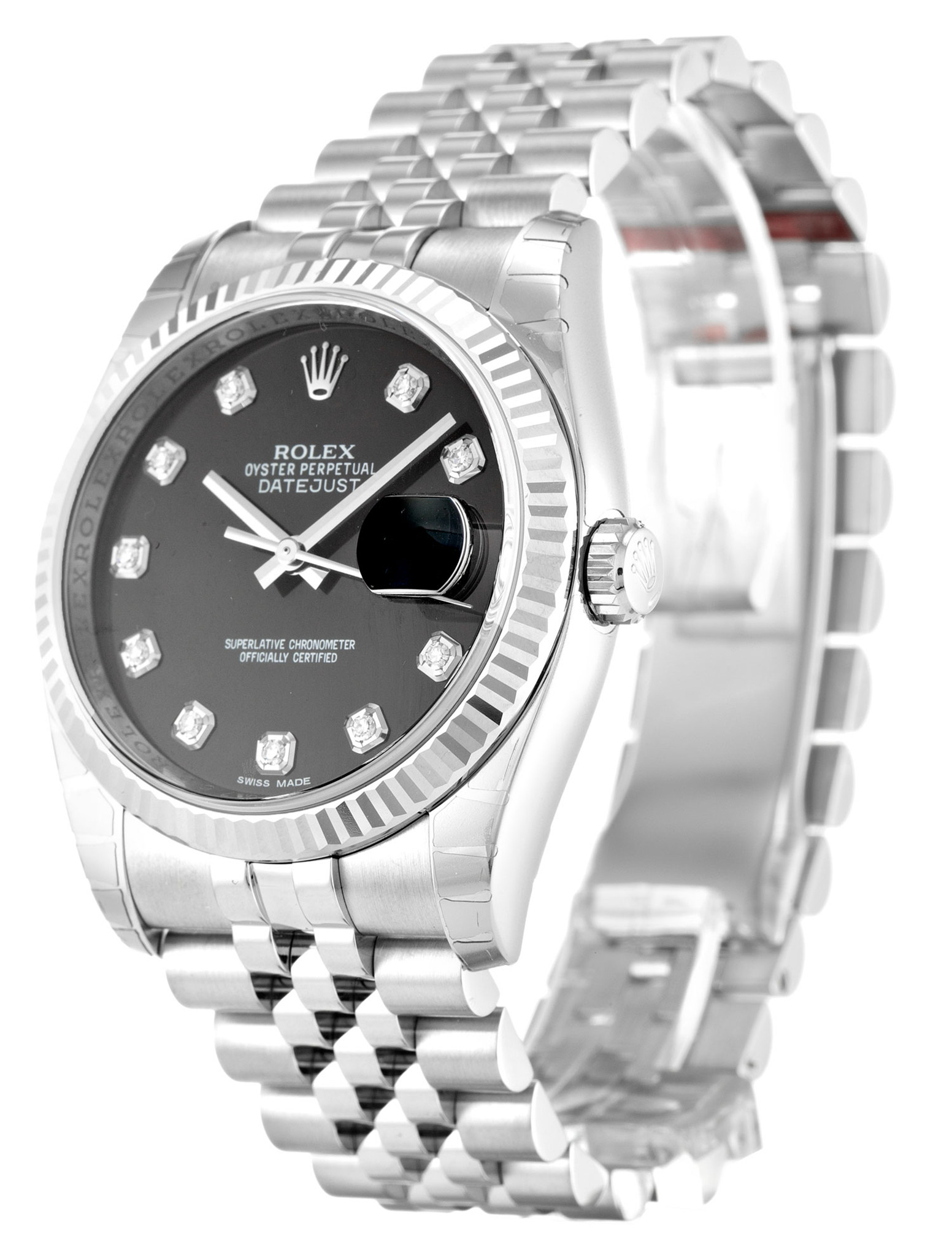 Rolex Datejust nero Diar Diamond Marker 116234 36MM-1