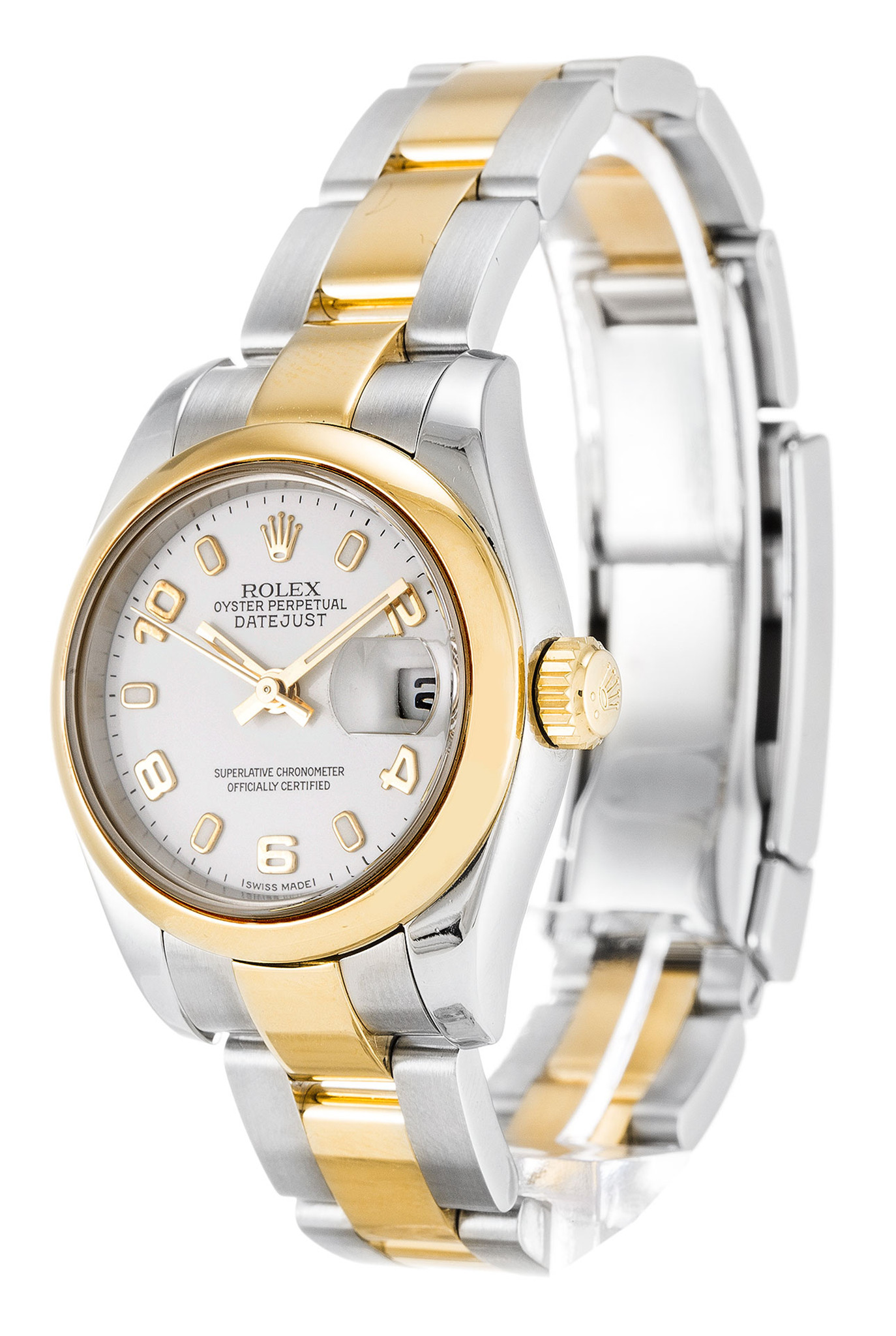 Rolex Datejust Quadrante bianco Number Marker Lady 179163 26MM-1