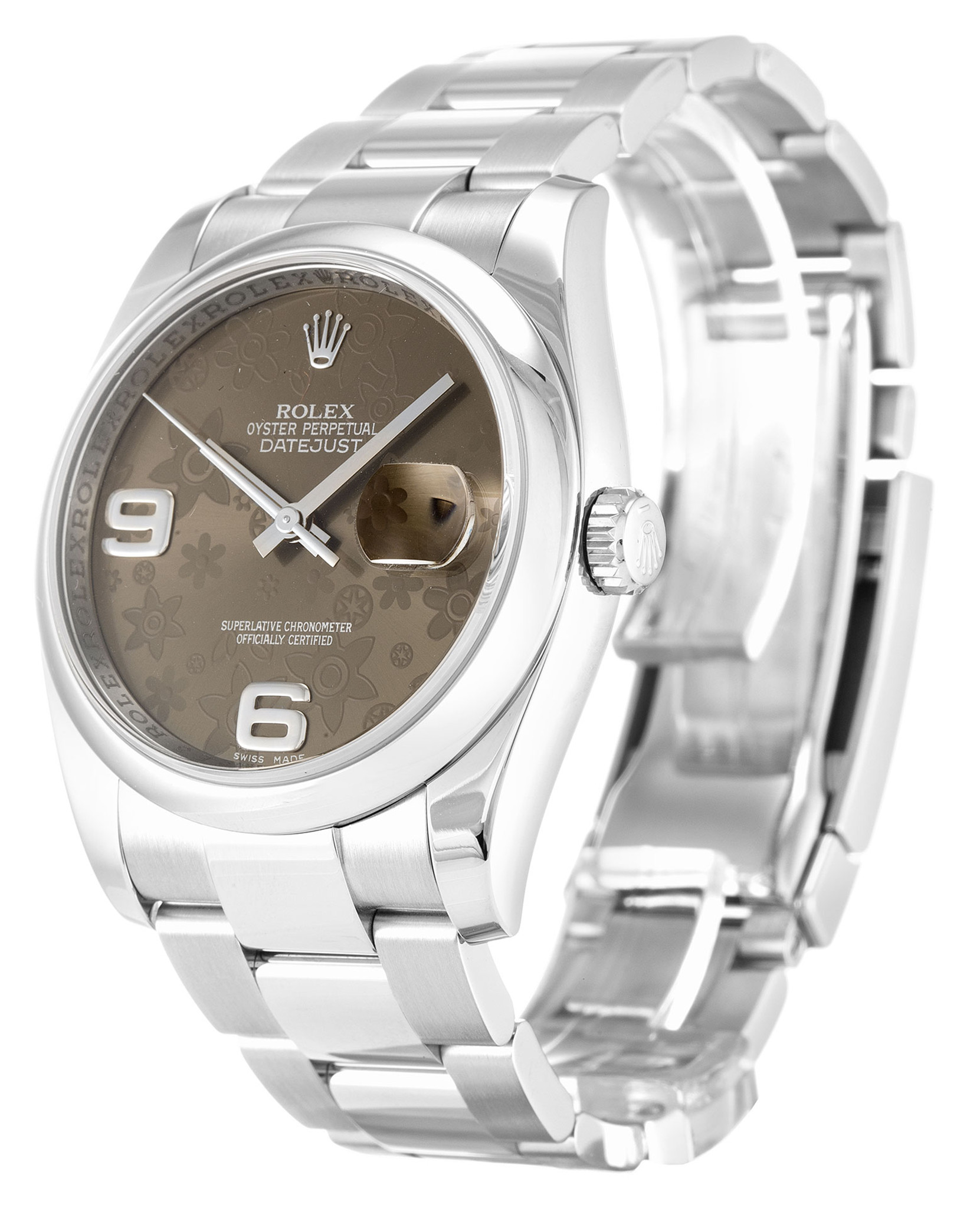 Rolex Datejust Quadrante bianco Number Marker 116200 36MM-1