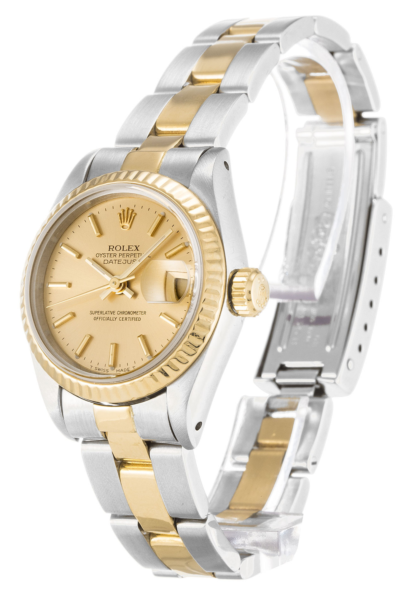 Rolex Datejust Quadrante giallo Stick Marker Lady 69173 26MM-1