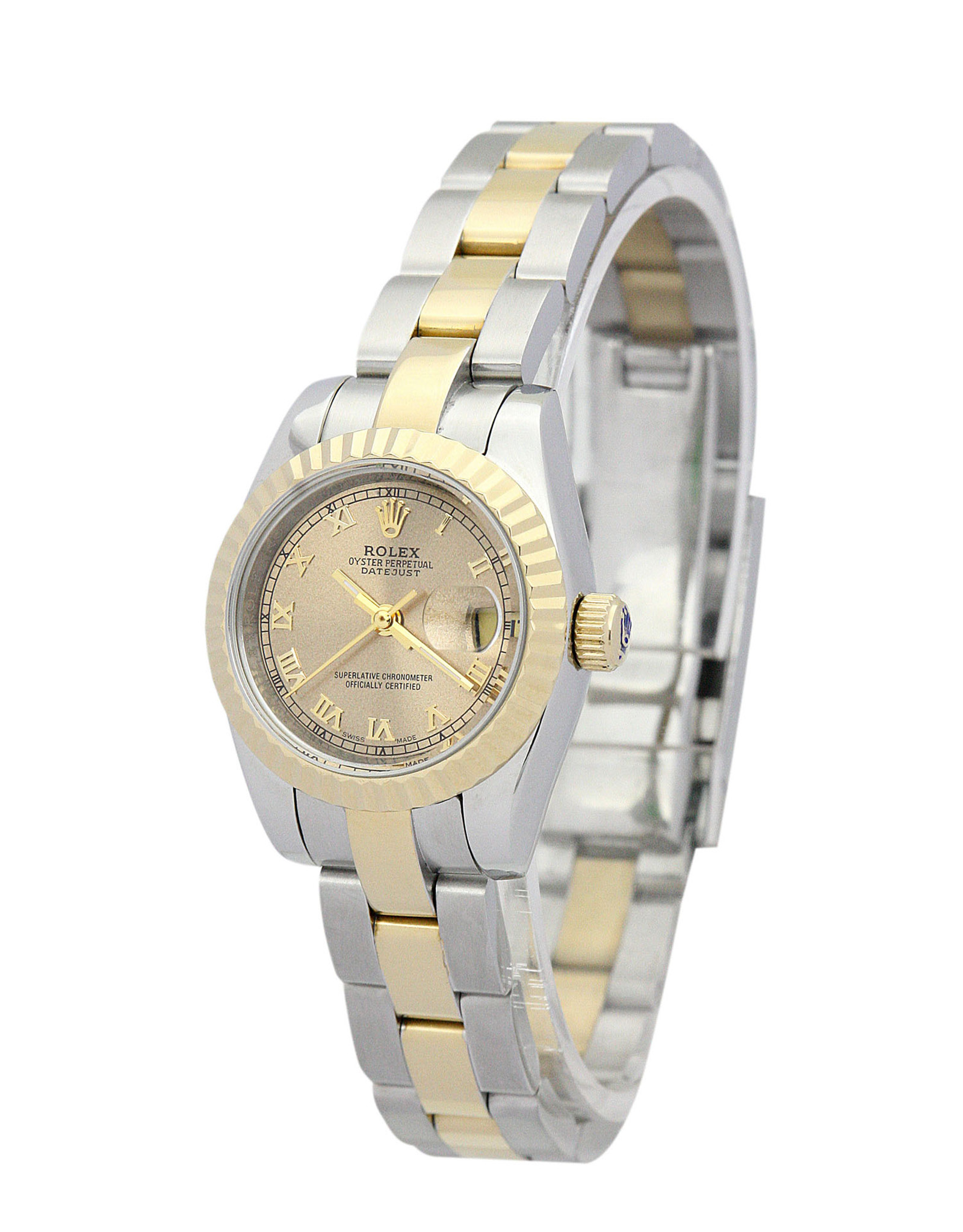Rolex Datesjust Quadrante giallo Dial Diar Roman Marker Lady 26MM-1