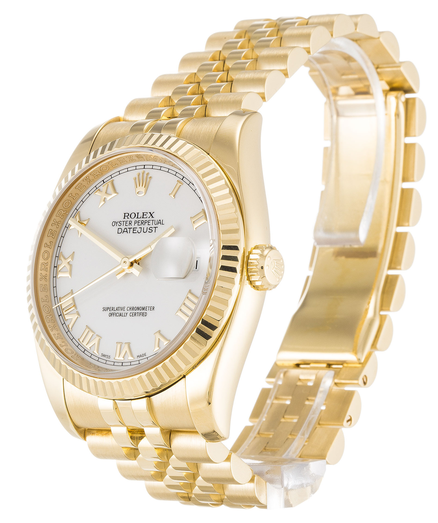 Rolex Datejust Quadrante bianco Marker Roman 116238 36MM-1