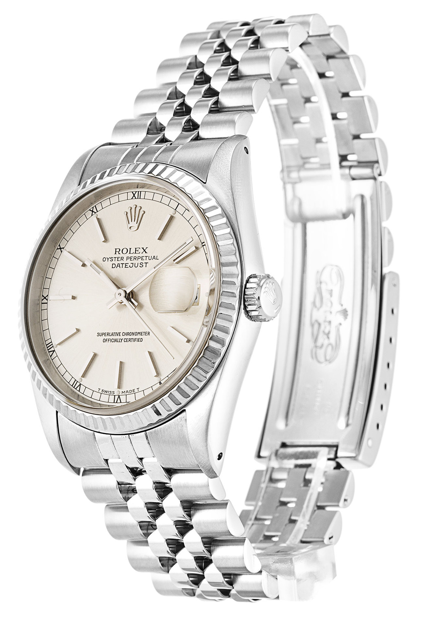 Rolex Datejust Quadrante bianco Stick Marker 16234 36MM-1