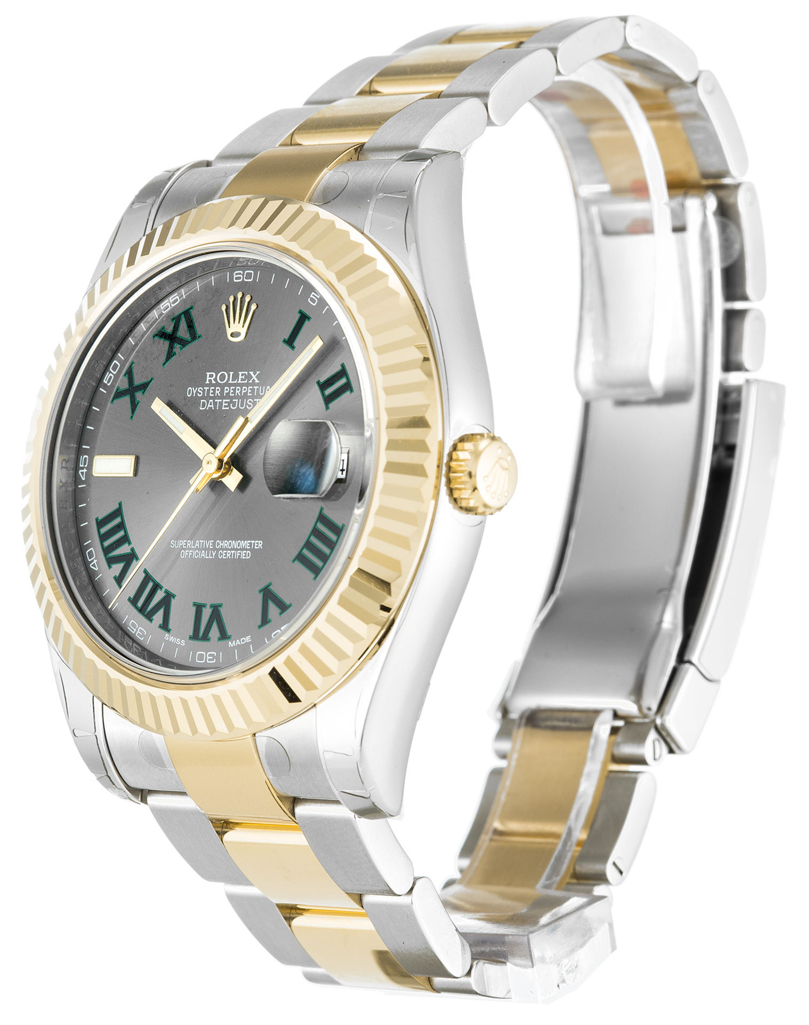 Rolex Datejust Ii Marcatori Romani In Acciaio Inossidabile Cinturino 116333 41MM-1