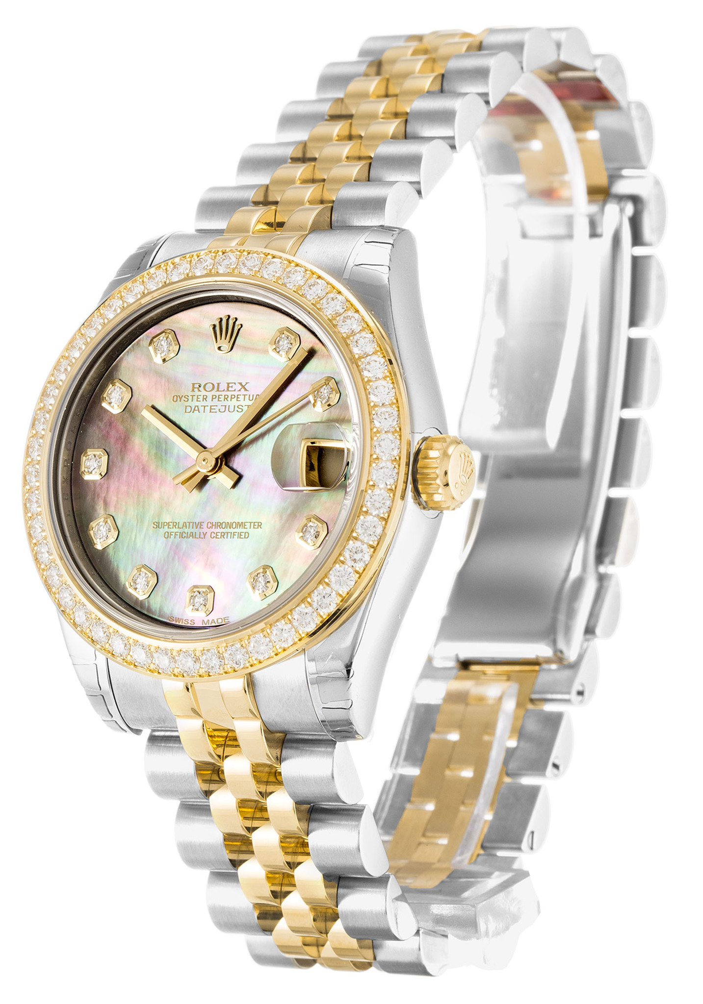Rolex Datex Lady Diamond Marker Cinghia In Acciaio Inossidabile Lady 178383 31MM-1