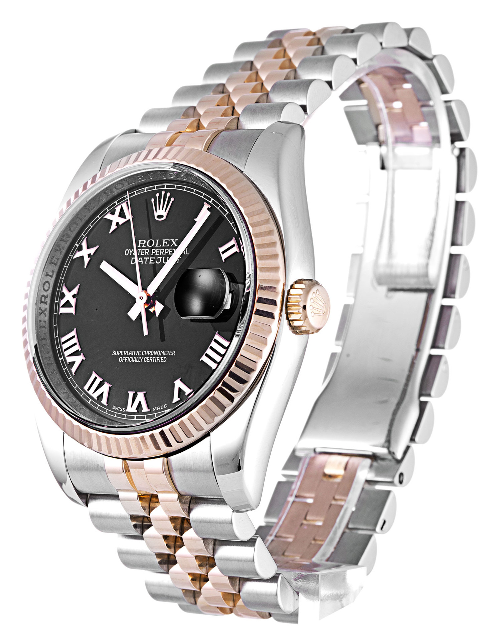 Rolex Datejust Quadrante nero Roman Marker 116231 36MM-1