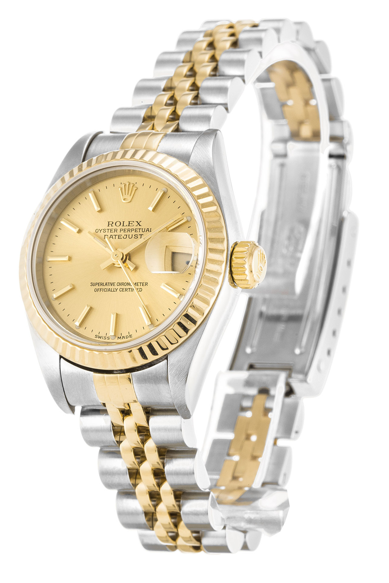 Rolex Datejust Quadrante dorato Stick Marker Lady 79173 26MM-1