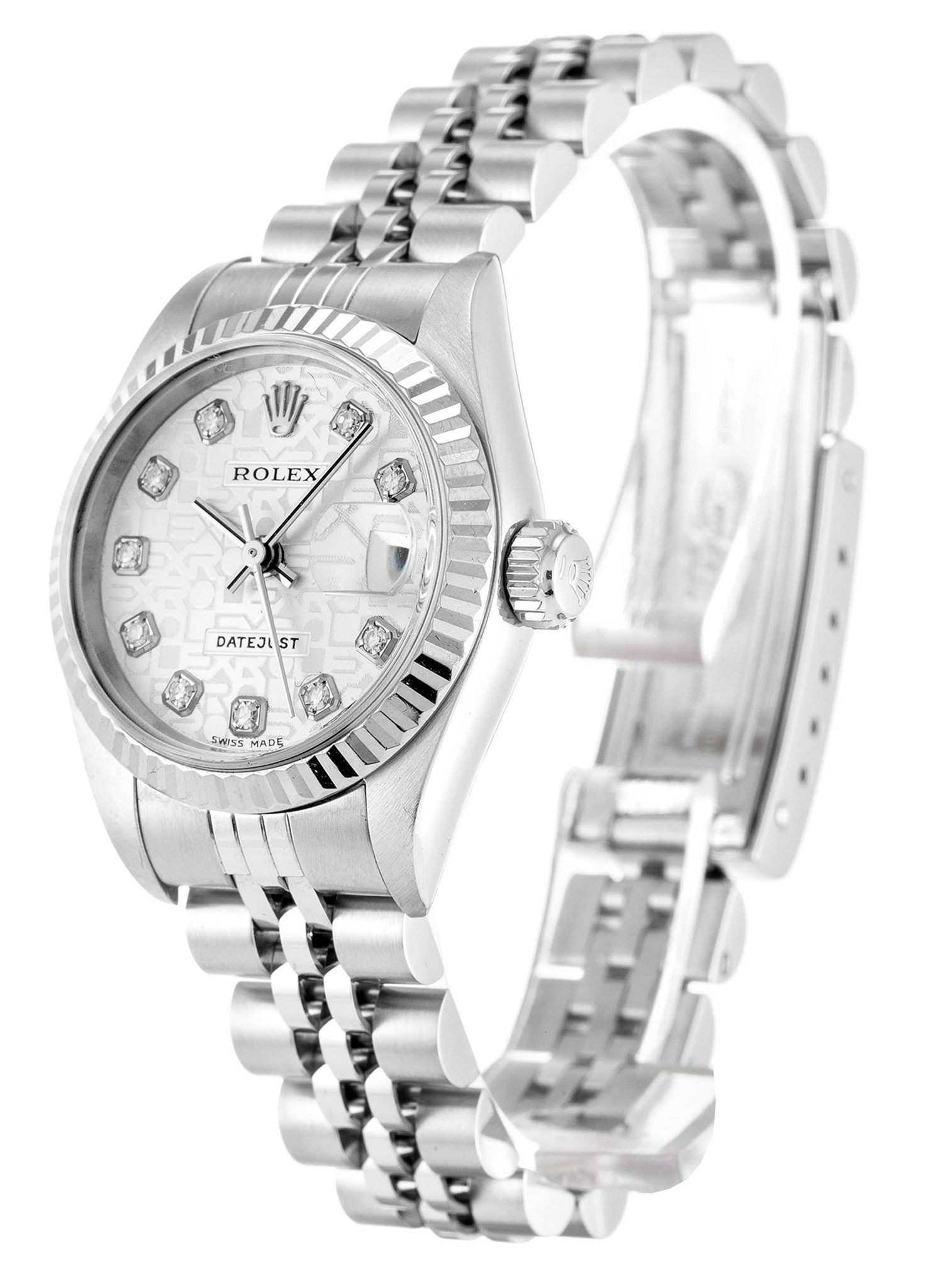 Rolex Datejust bianco Diar Diamond Marker Lady 79174 31MM-1