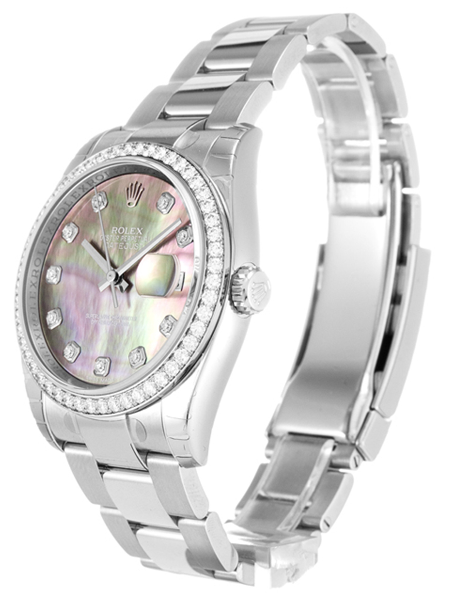 Rolex Datejust bianco Case Diamond Marker Lady 116244 36MM-1