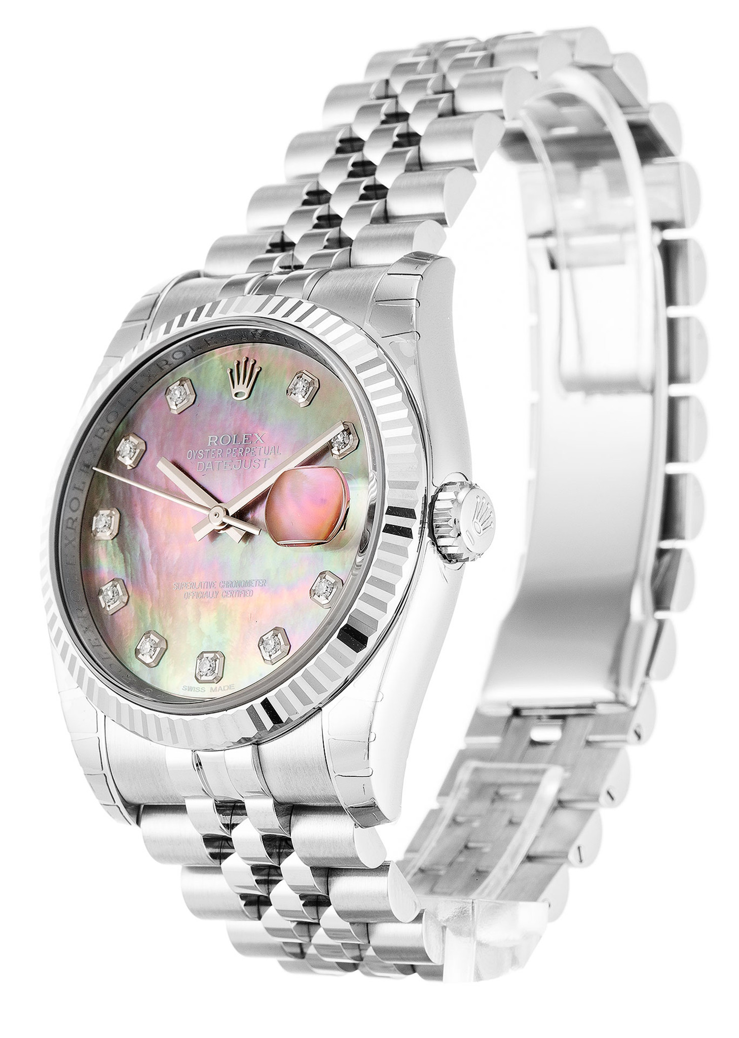 Rolex Datejust bianco Case Diamond Marker 116234 36MM-1
