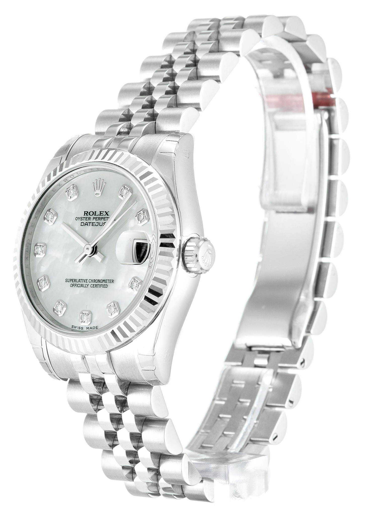Rolex Datejust Diamond Marker bianco Case Lady 178274 31MM-1