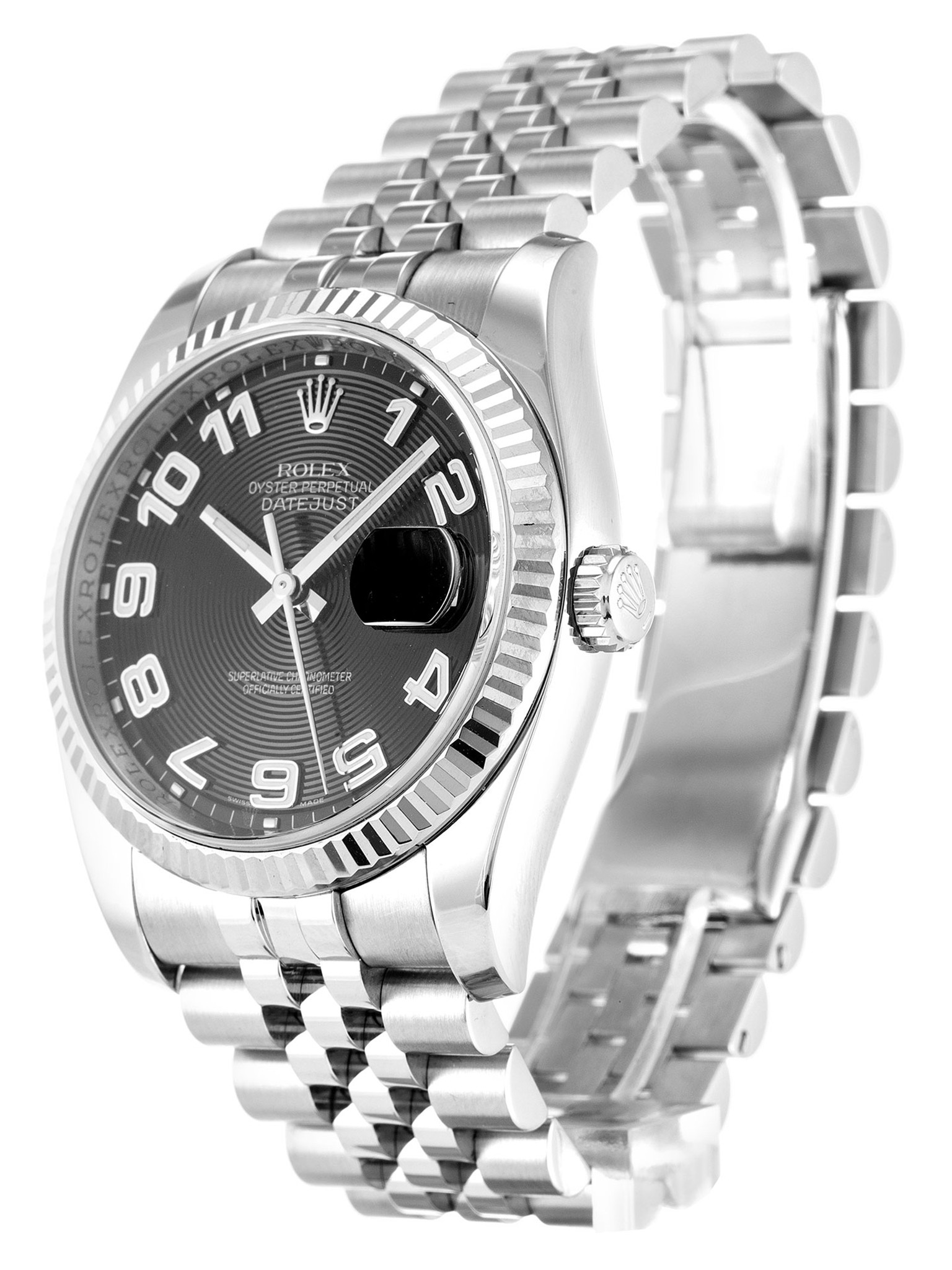 Rolex Datejust Quadrante nero Number Marker 116234 36MM-1