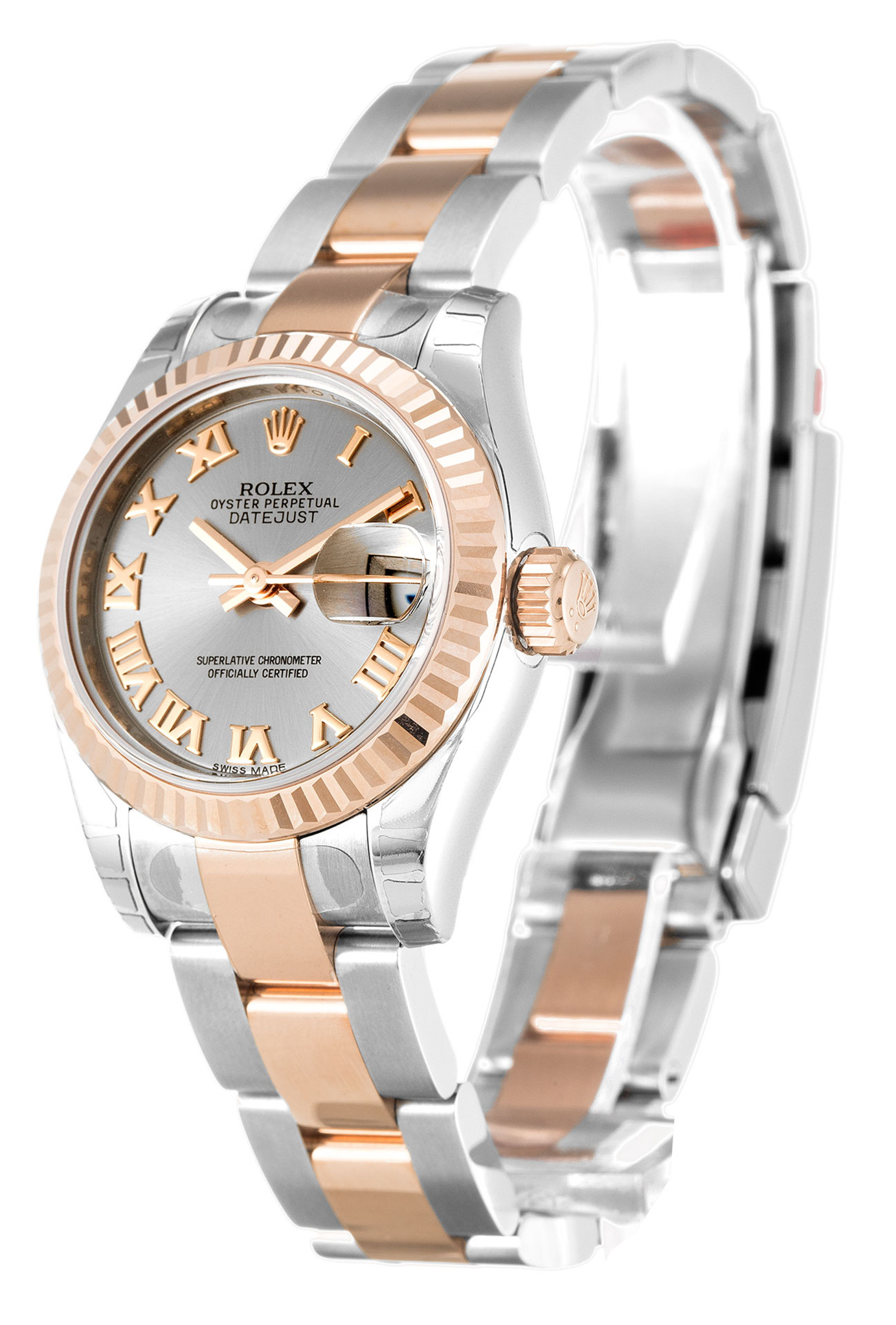 Rolex Datejust Rose Gold Case Roman Marker Lady 179171 26MM-1