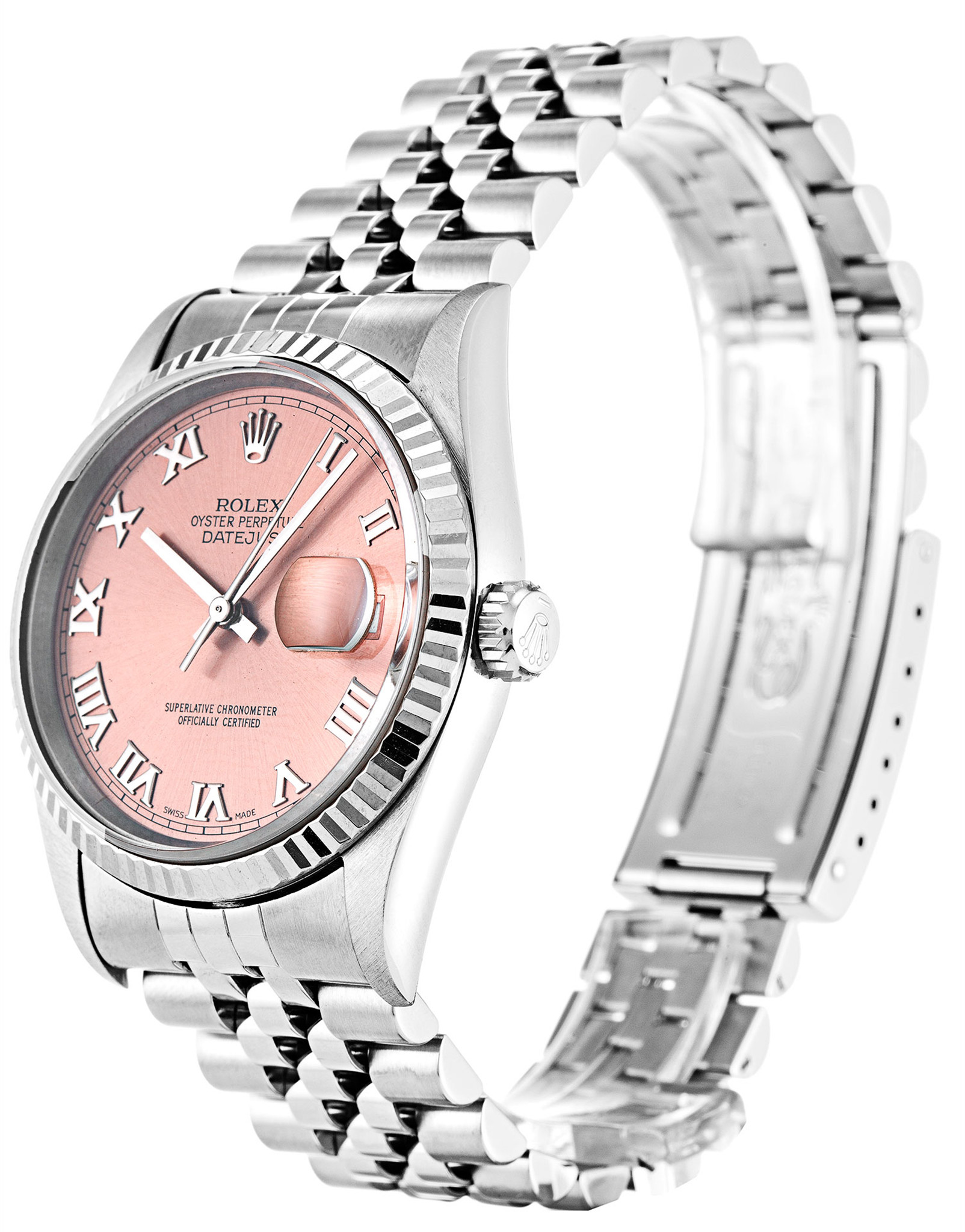 Rolex Datejust bianco Case Roman Marker 16234 36MM-1