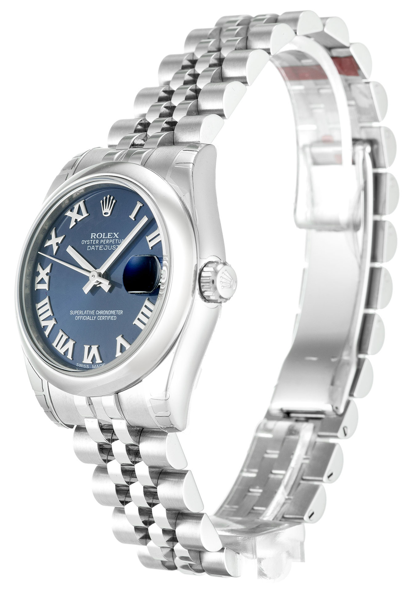 Rolex Datejust Quadrante blu Marker Roman Lady 178240 30MM-1